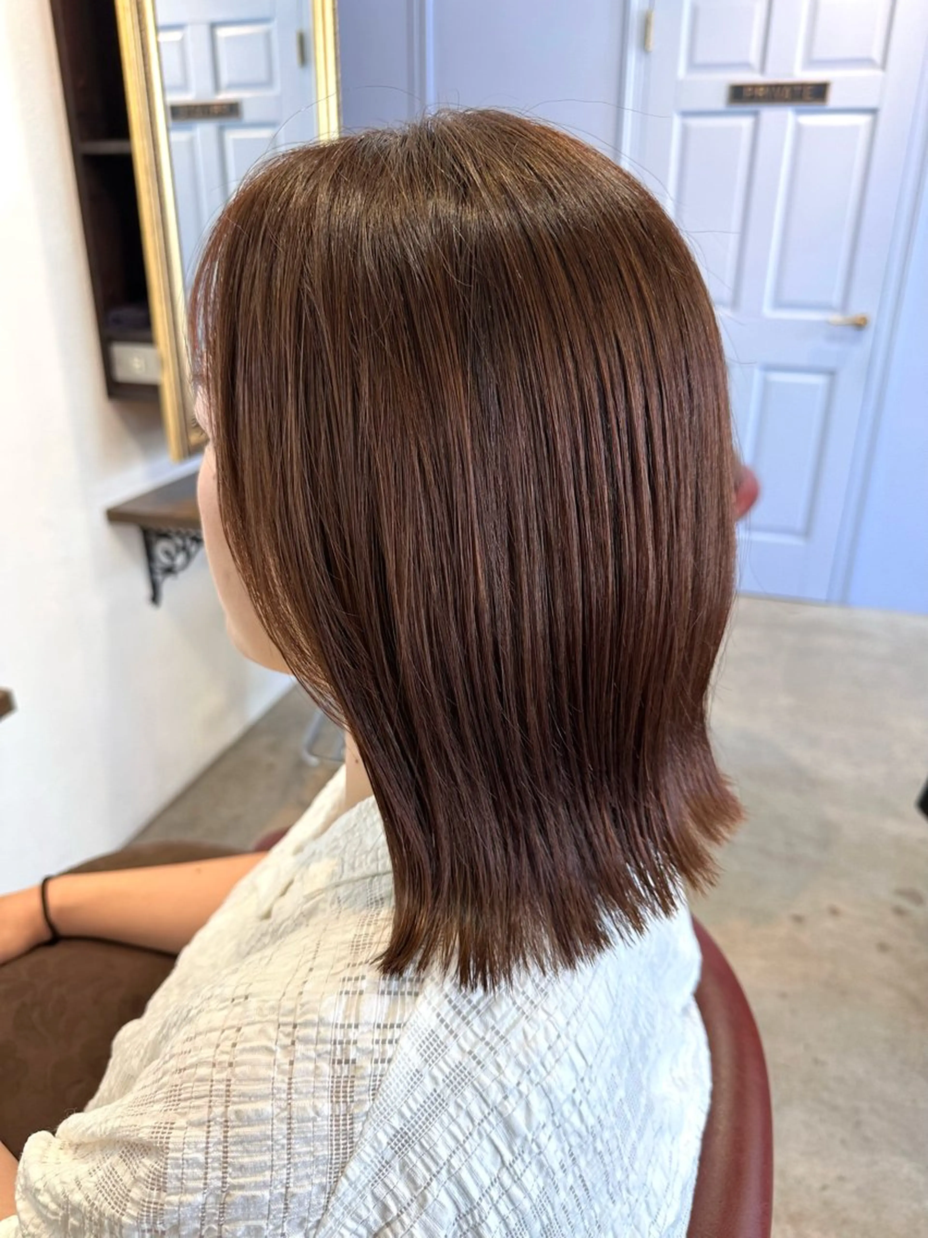 ミディアム カラー ブラウンカラー カット ヘアカラー 千葉駅徒歩1分✂︎ 宮内のヘアスタイル