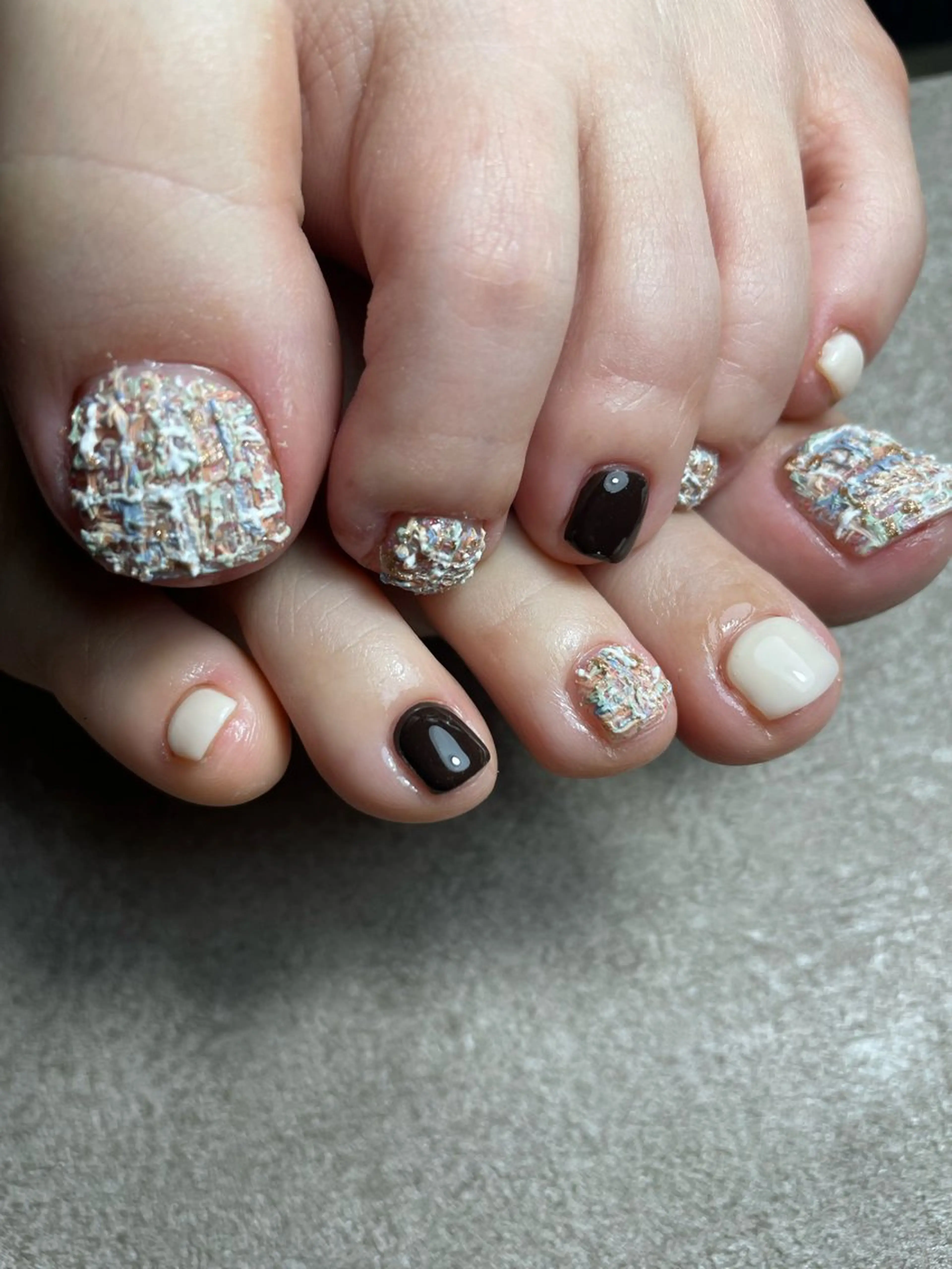 ネイル 春ネイル ツイードネイル Kimura Keikoのネイルデザイン