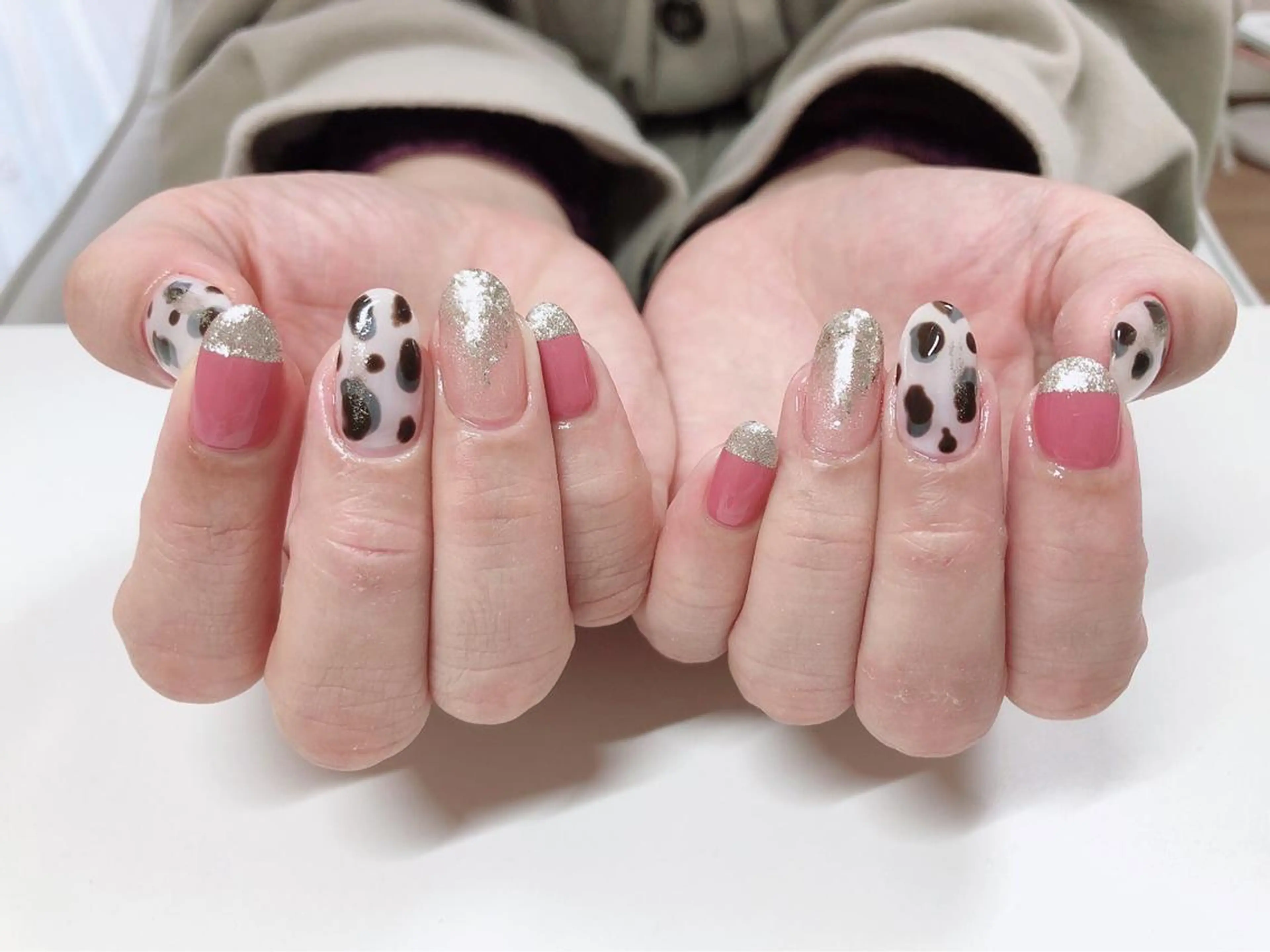 ネイル フットネイル グリーン オフィスネイル ワンカラーネイル Lily Roseスタッフ一同のマツエク・マツパデザイン