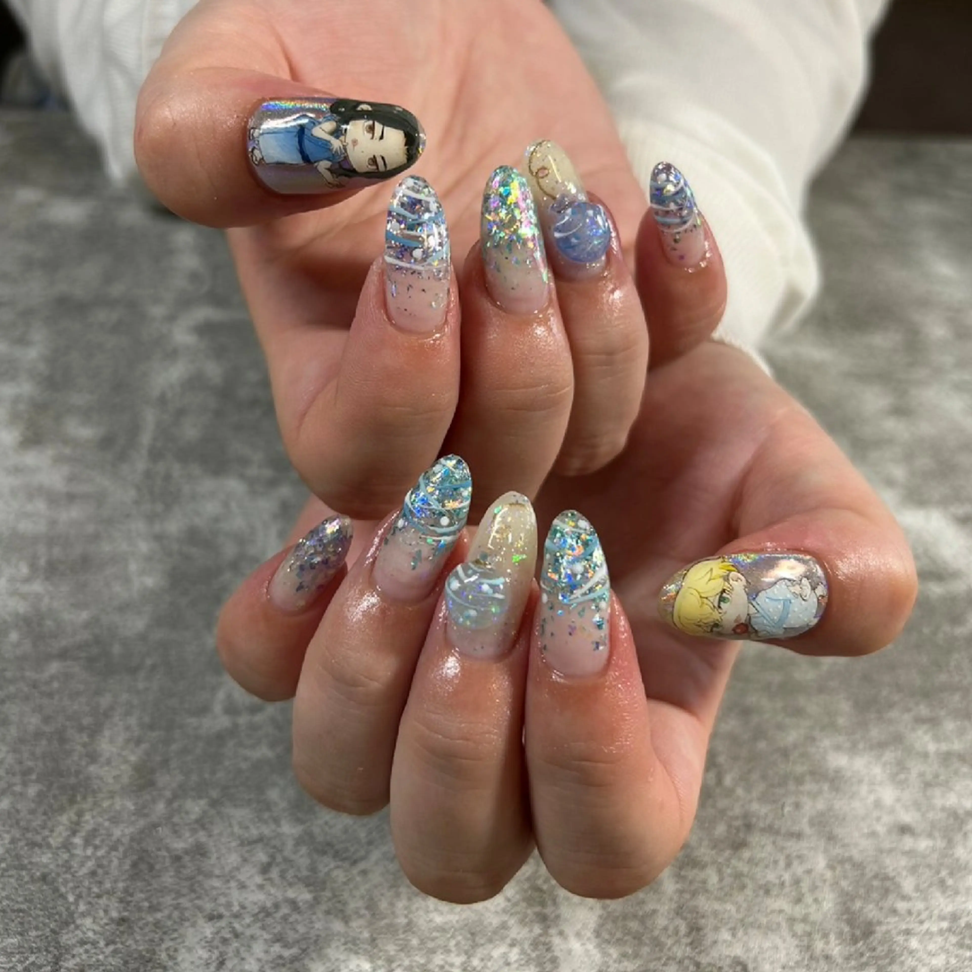 ネイル アートネイル ヨーヨーネイル glaNje 福光のネイルデザイン