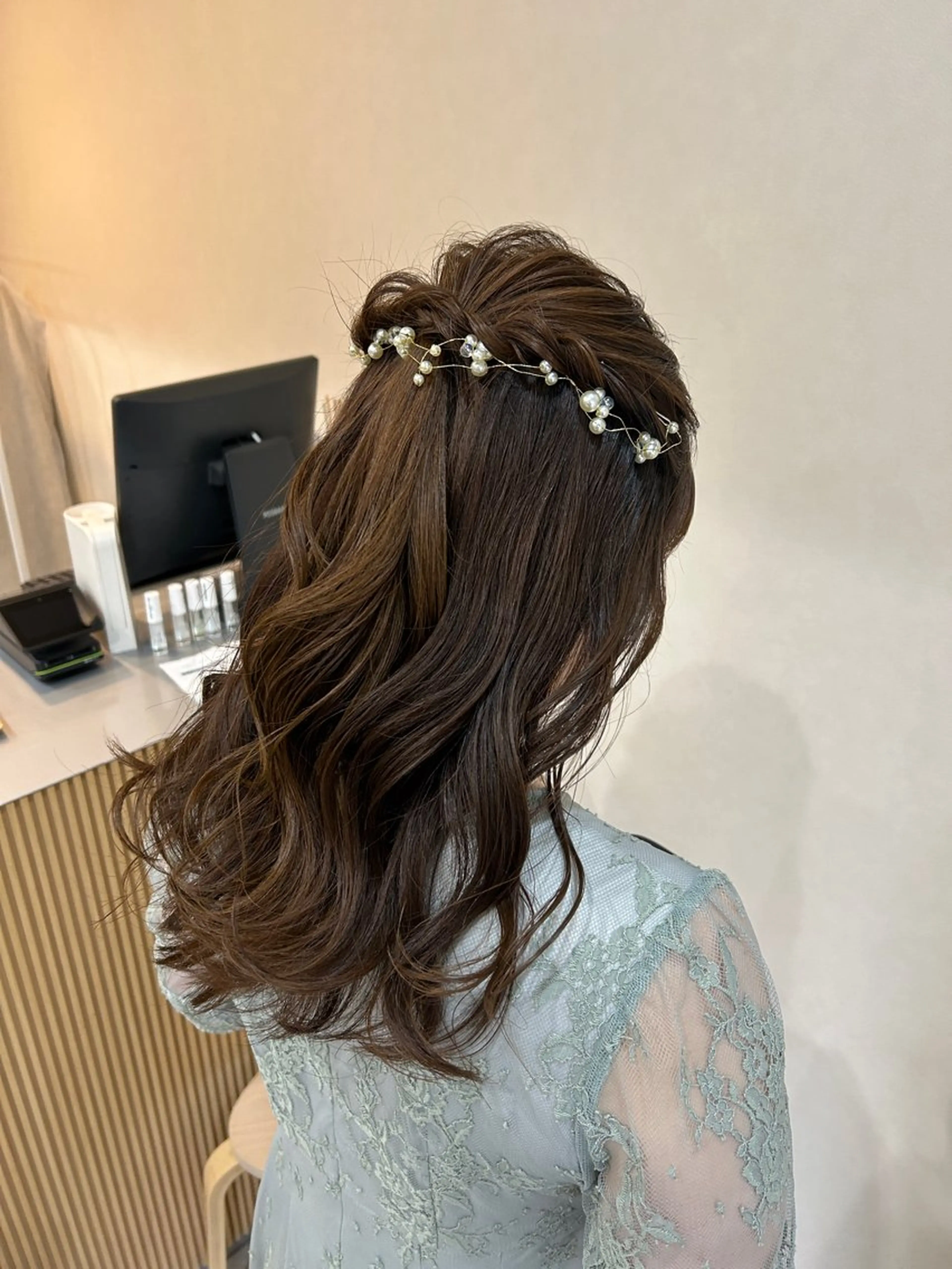 セミロング ヘアセット MIDORI🎀 透明感/ベージュのヘアスタイル