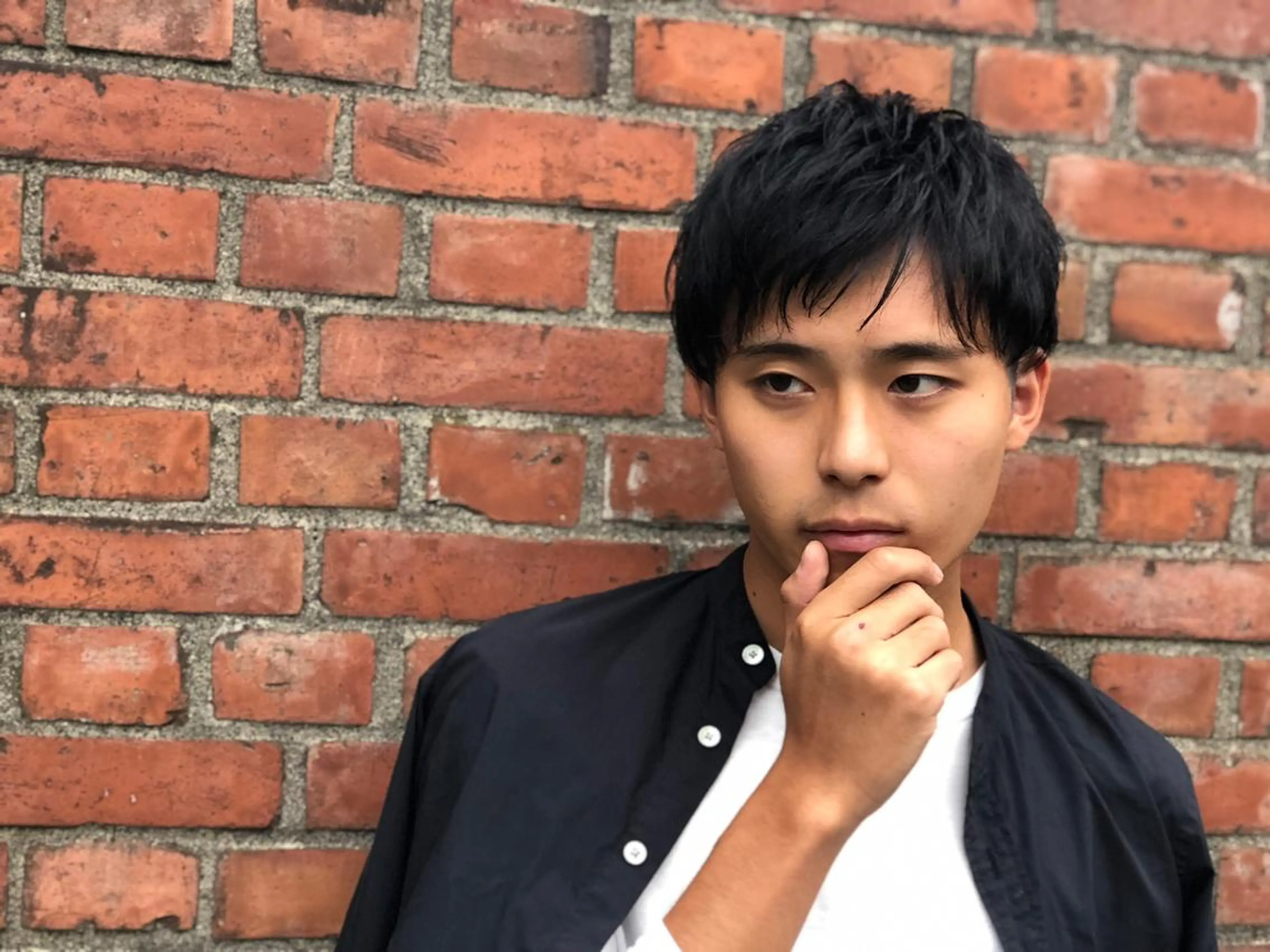 ミディアム カット 及川 祐輔のヘアスタイル