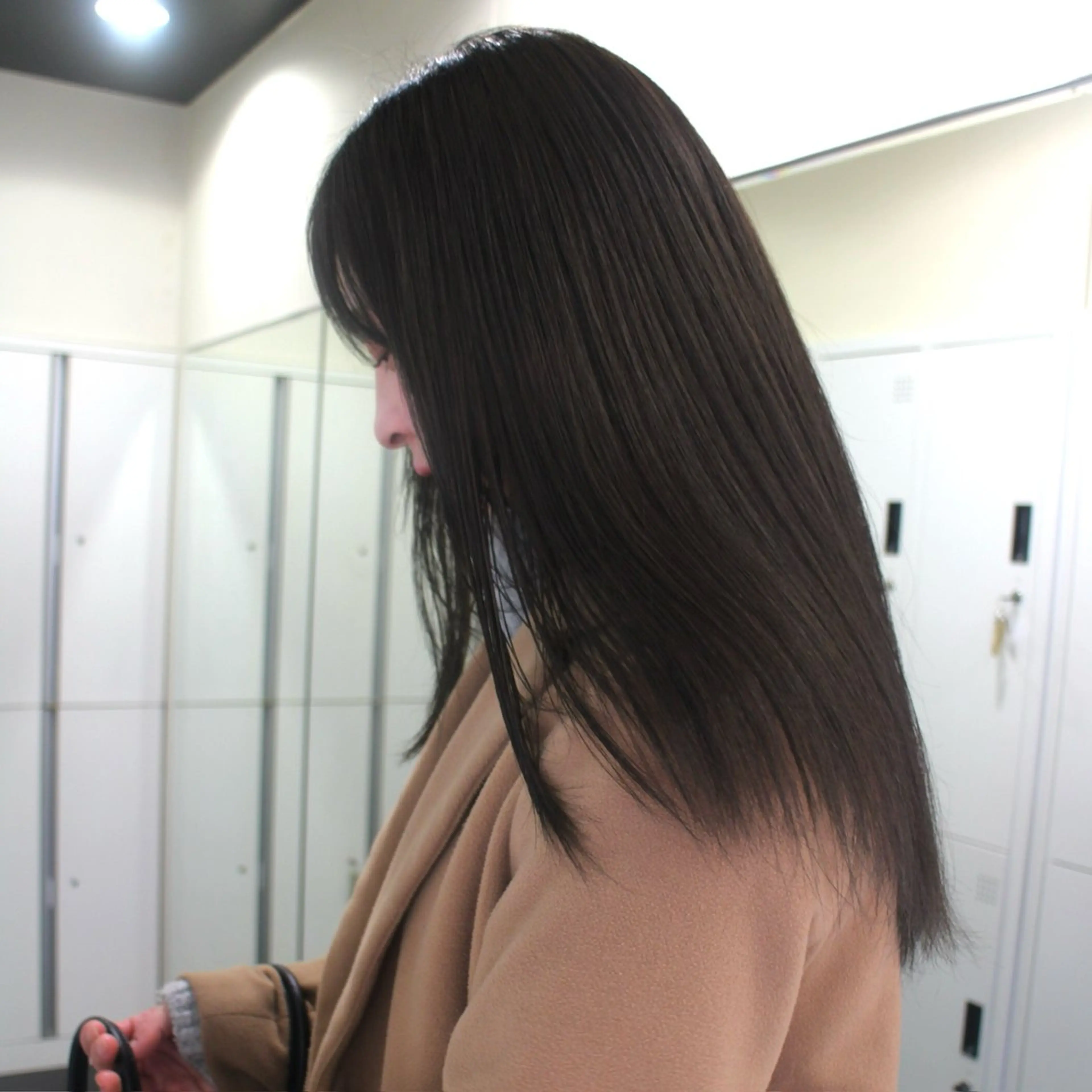 ロング カラー オリーブグレー トリートメント カーリーパーマ/ 透明ｶﾗｰ/MIKUのヘアスタイル