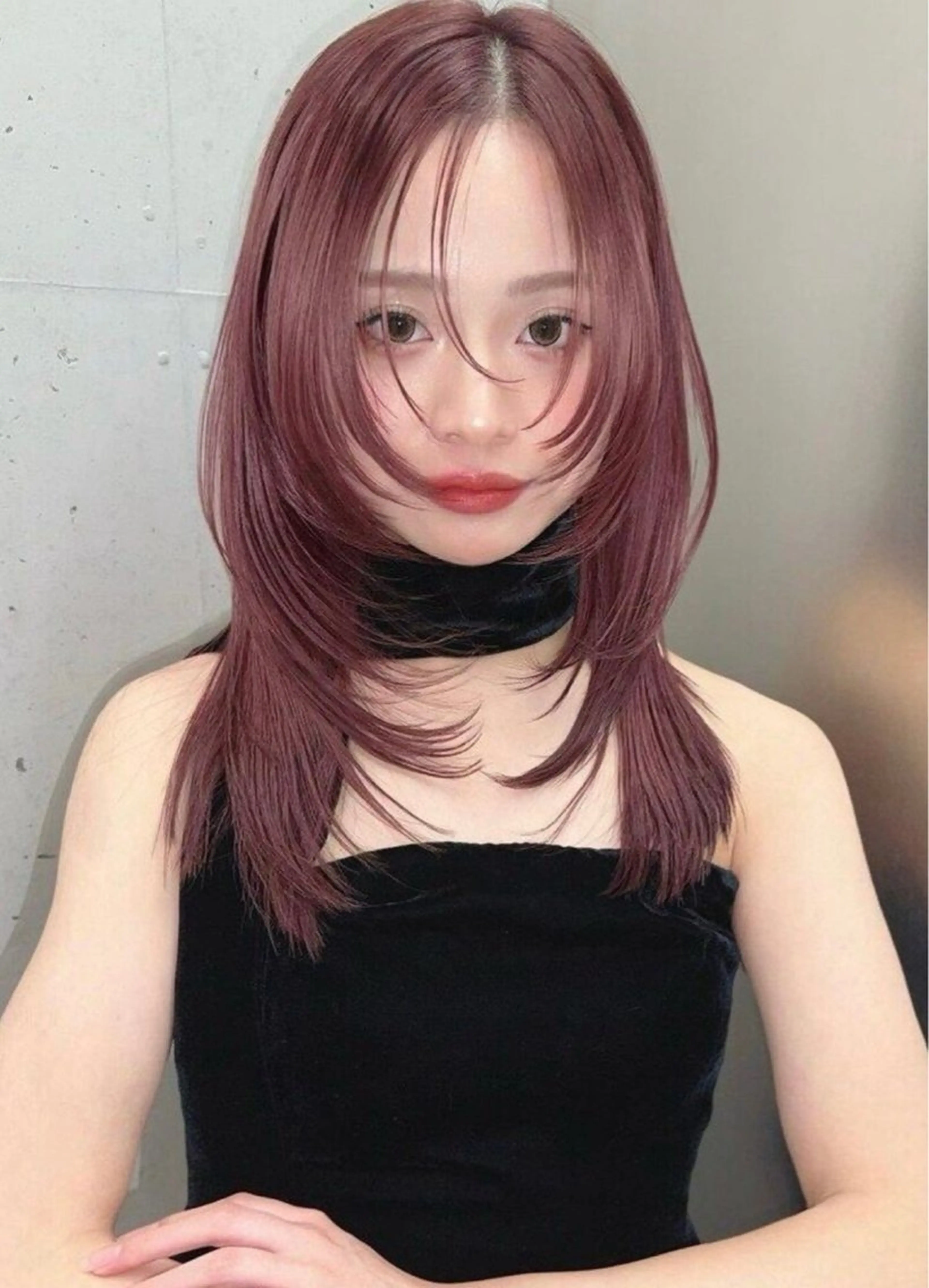 セミロング レイヤーカット/高木 秀斗/メロ髪美容師のヘアスタイル