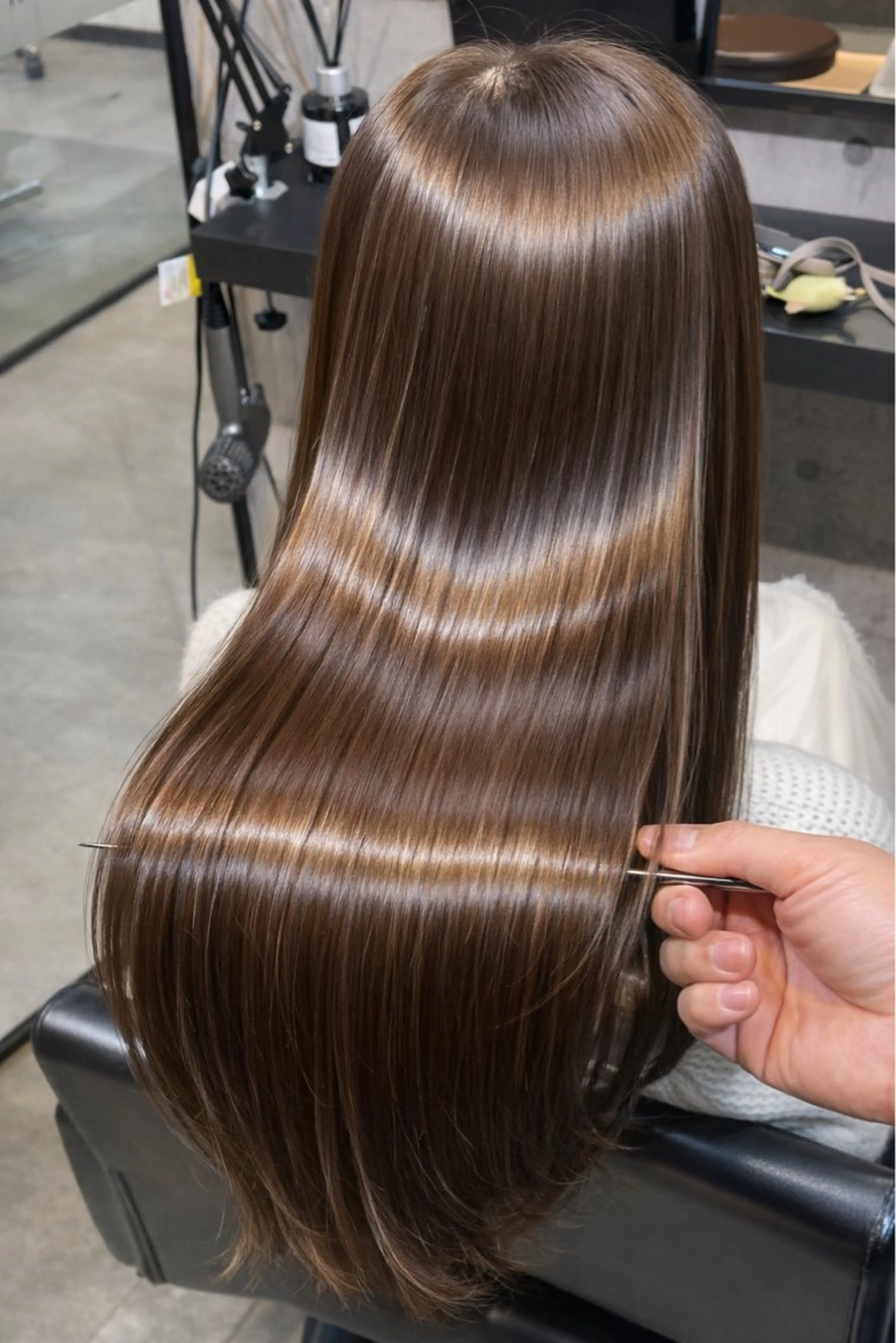 ロング 髪質改善 トリートメント カット ヘアカラー トリートメント ♦️髪質改善縮毛矯正 美髪💍谷口克也♦️のヘアスタイル