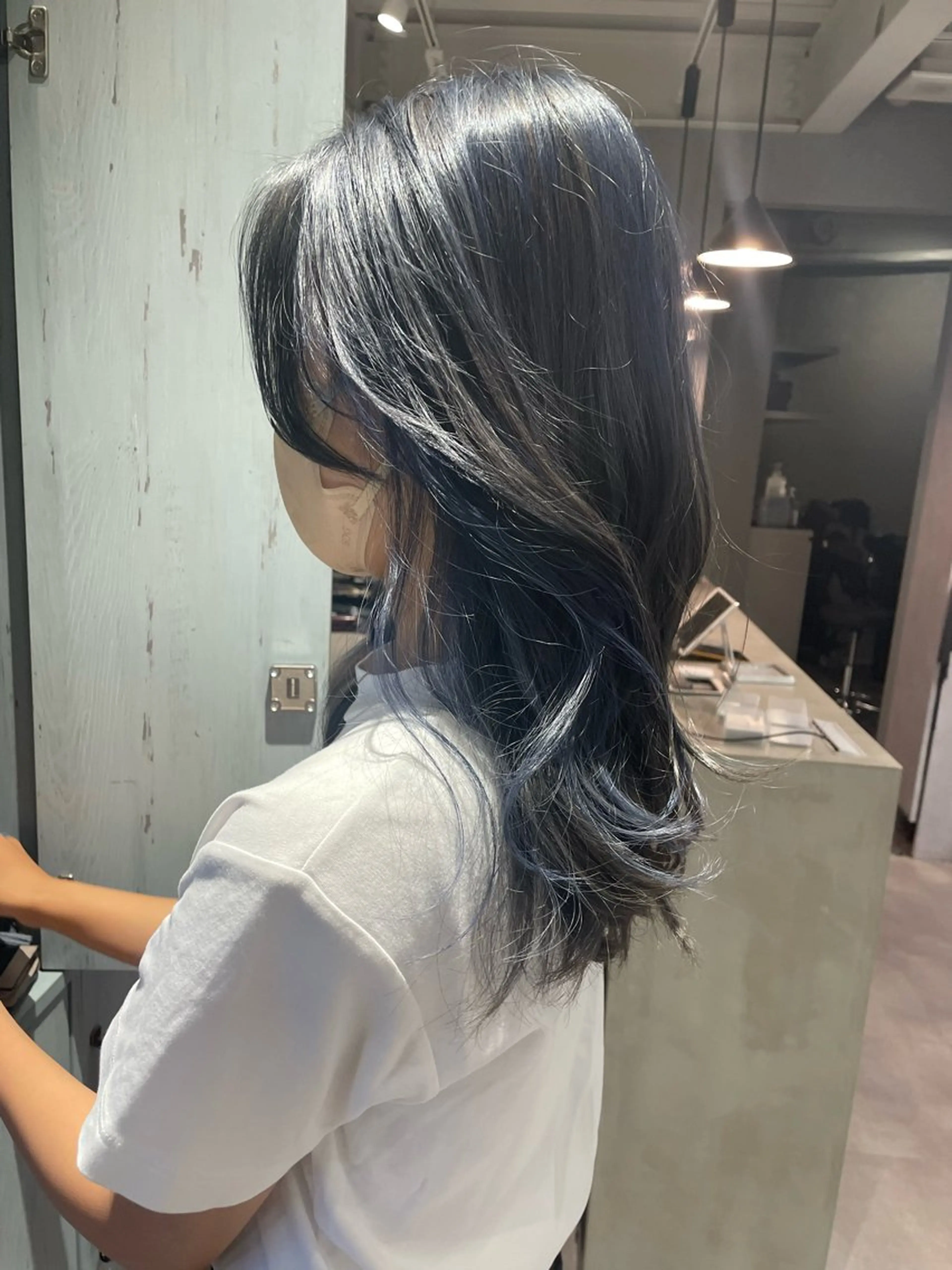 セミロング カラー ヘアカラー 韓国風/オシャレ /縮毛矯正/滝口琴未のヘアスタイル