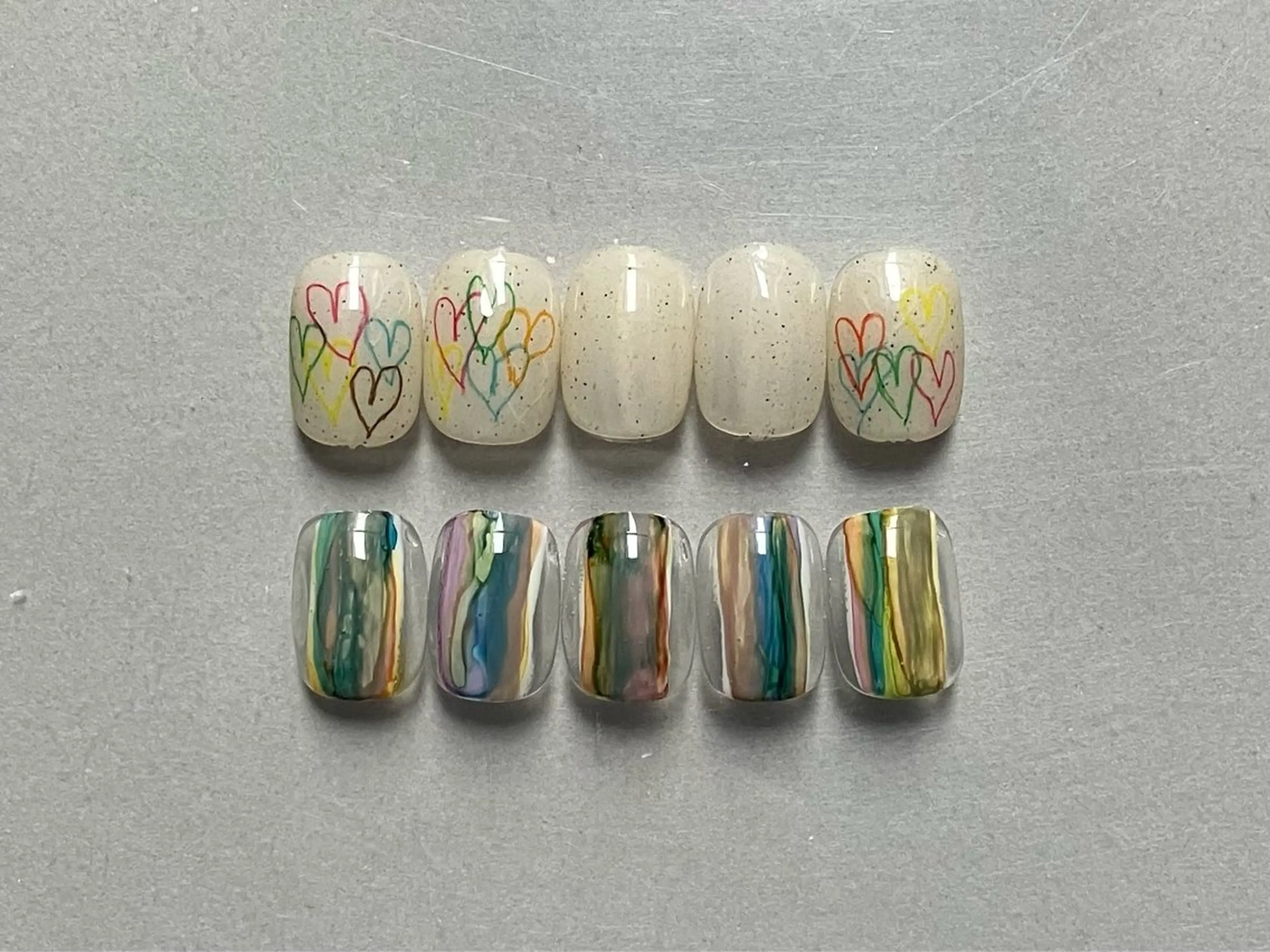 ショート ハンドネイル フットネイル @Unica_ honmachiのネイルデザイン