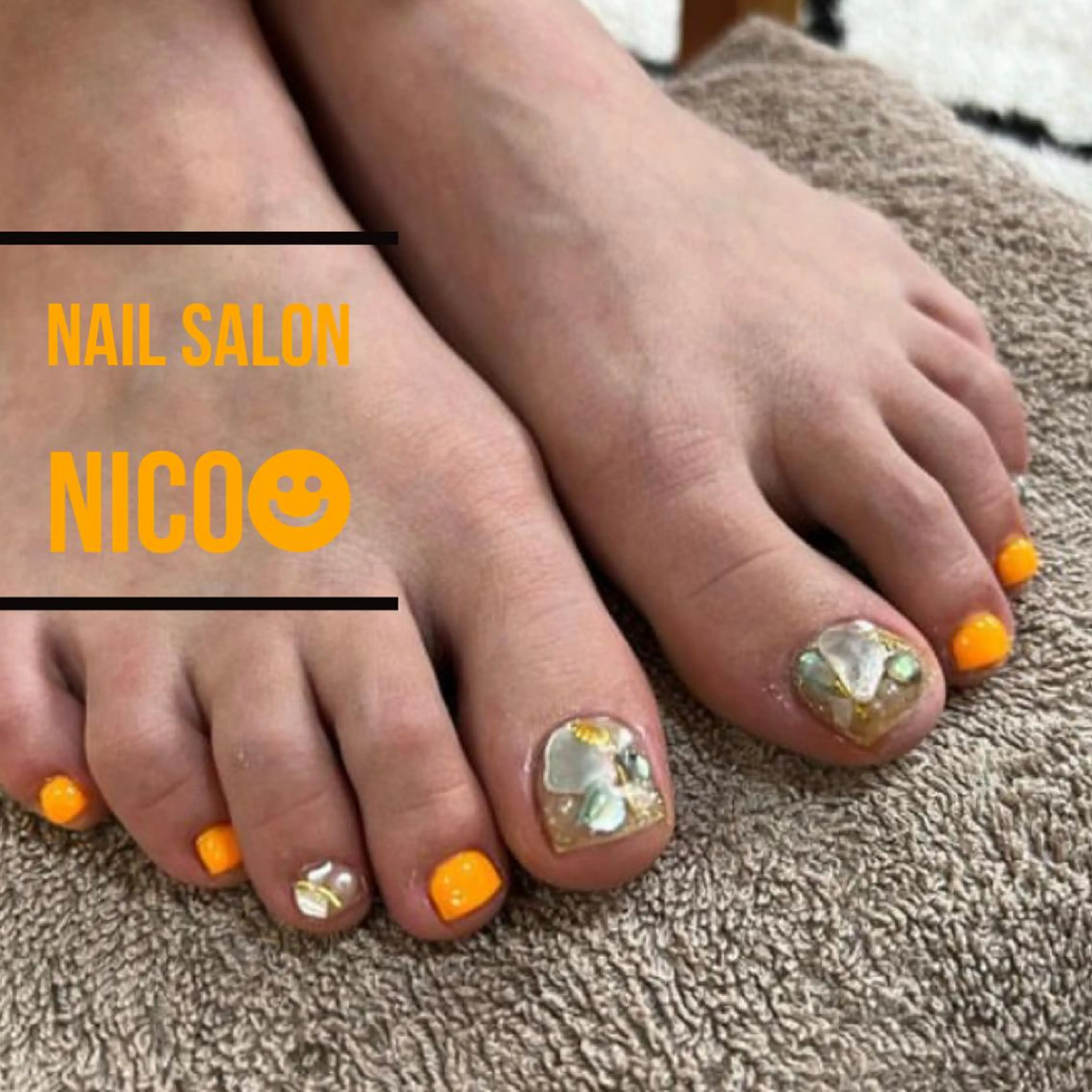ネイル フットネイル 持ち込み フットネイル Nail salon nico☻のネイルデザイン