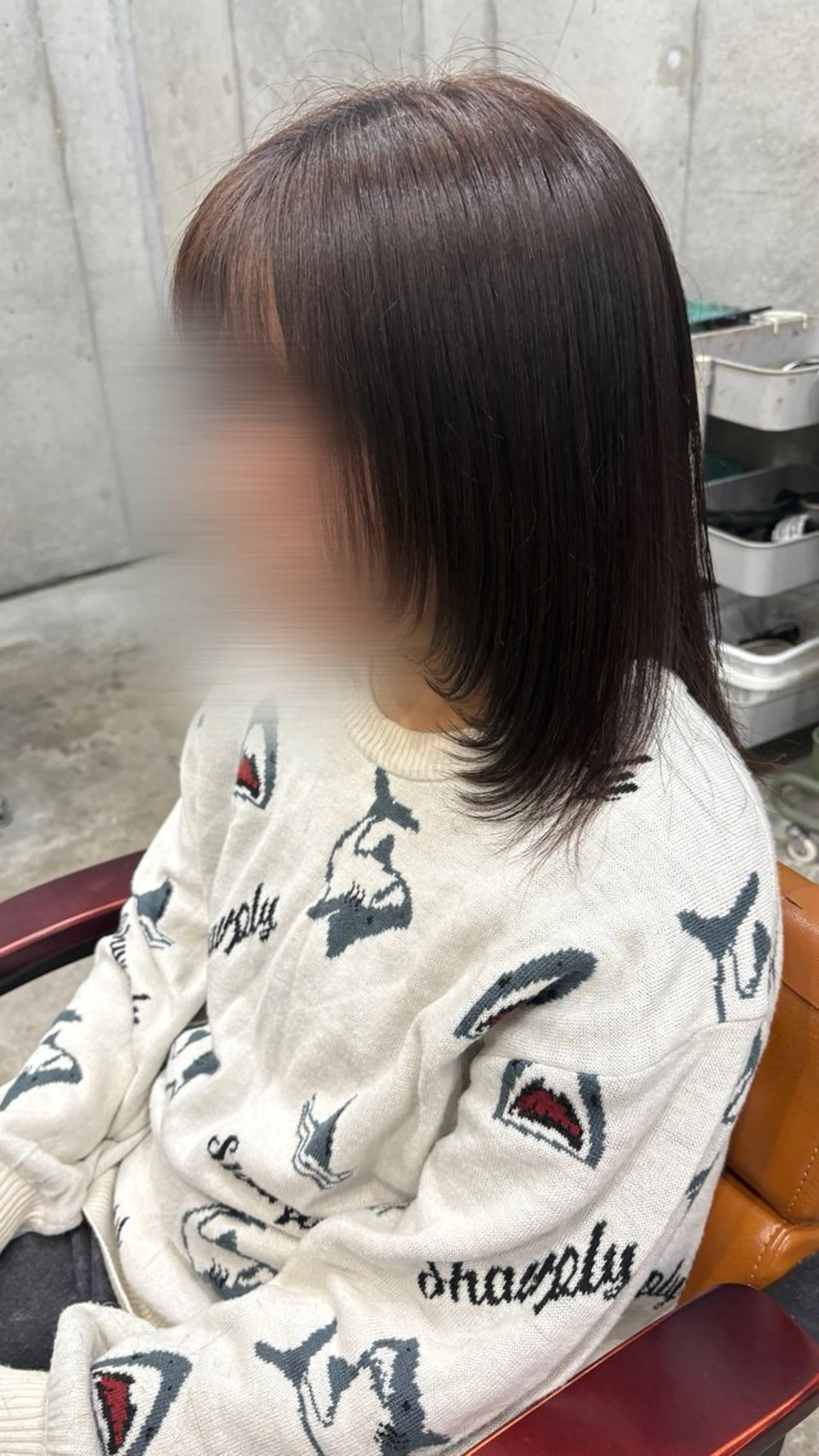 ミディアム レイヤーカット ウルフカット ウルフレイヤー カット Yukino/ 透明カラー🫧のヘアスタイル