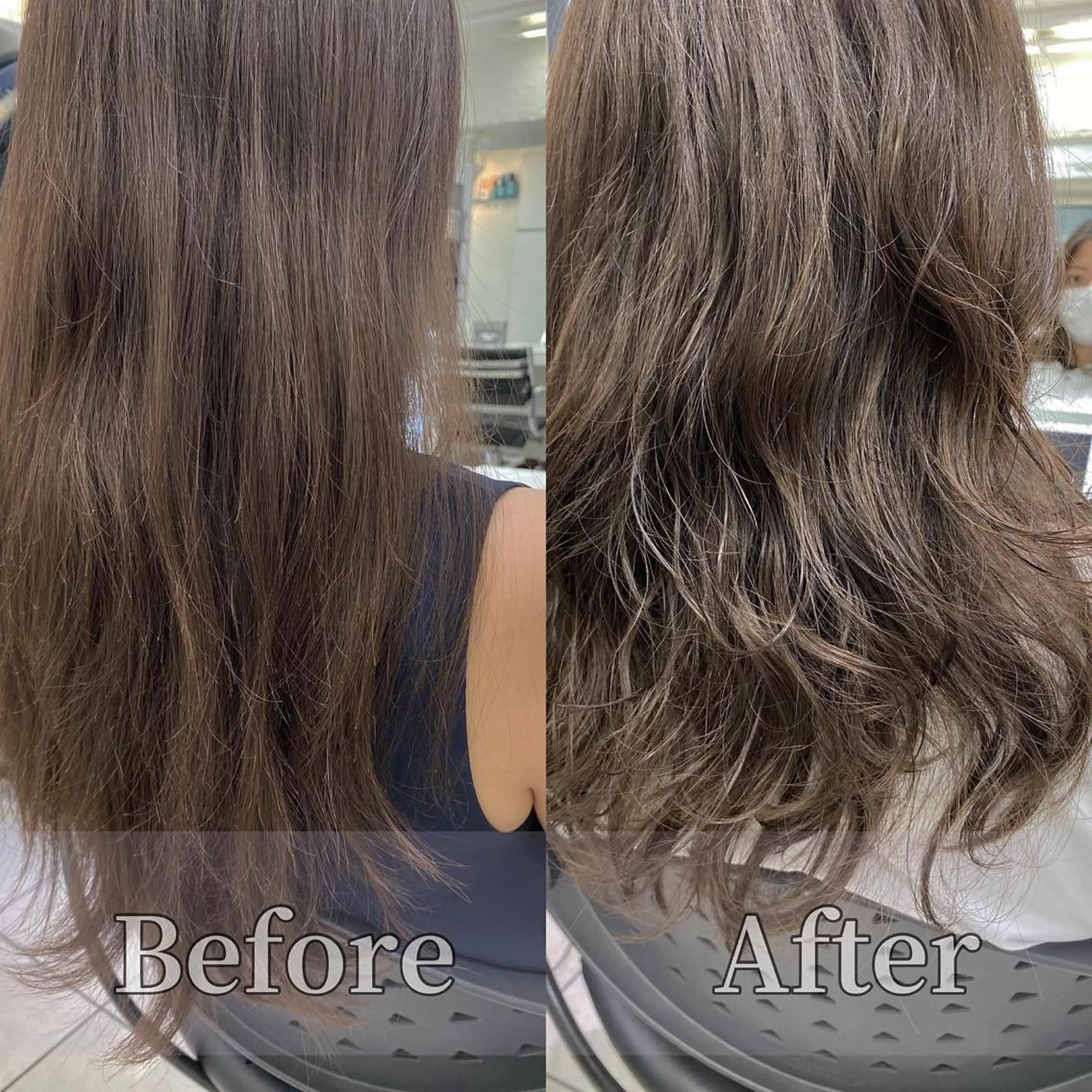 ロング パーマ 星野 菜月のヘアスタイル