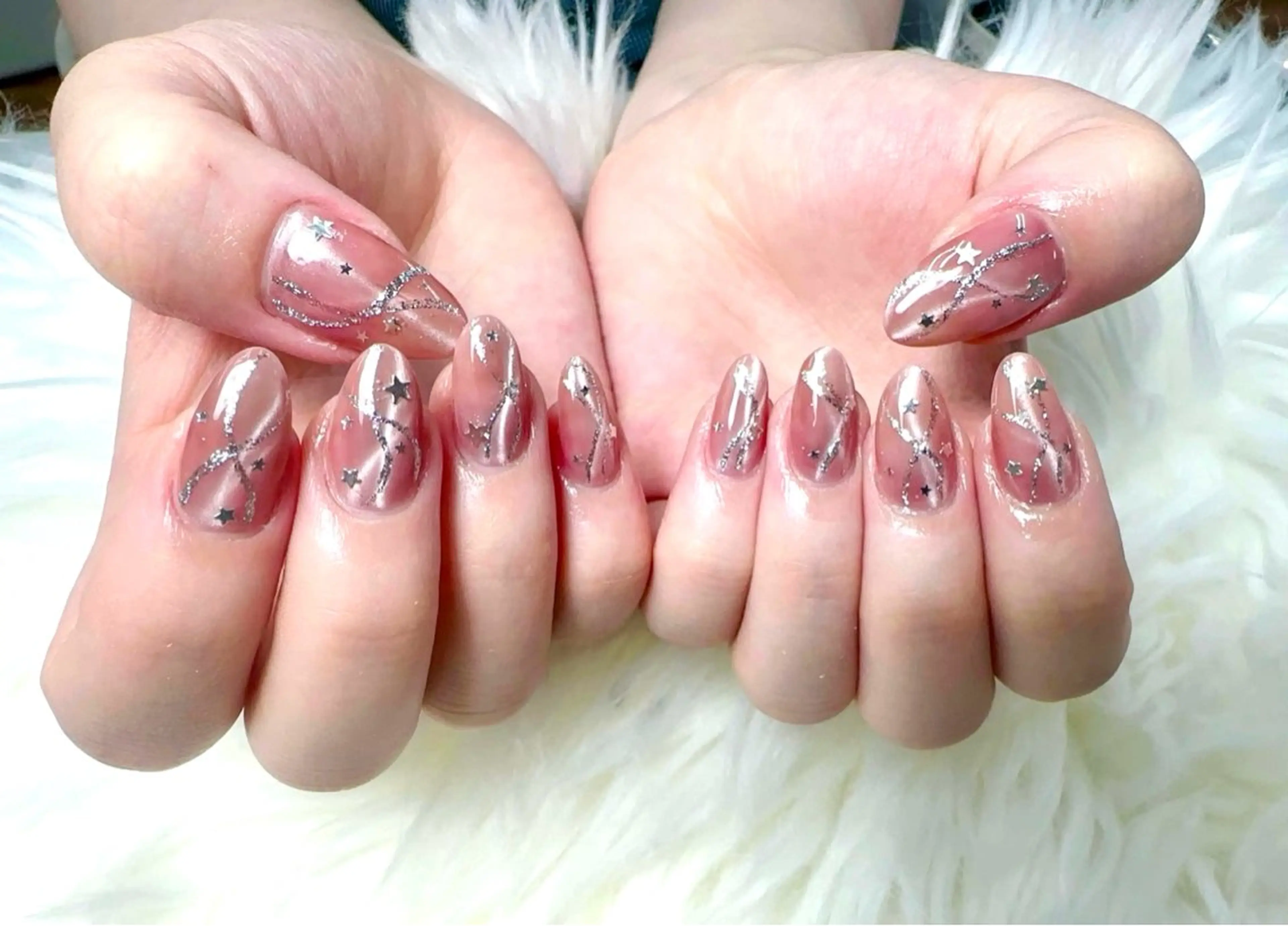 ネイル フレンチネイル グラデーション マグネットネイル ニュアンスネイル オフィスネイル ハンドネイル ハンドケア Hara Nail 【持ち込みOK】のネイルデザイン