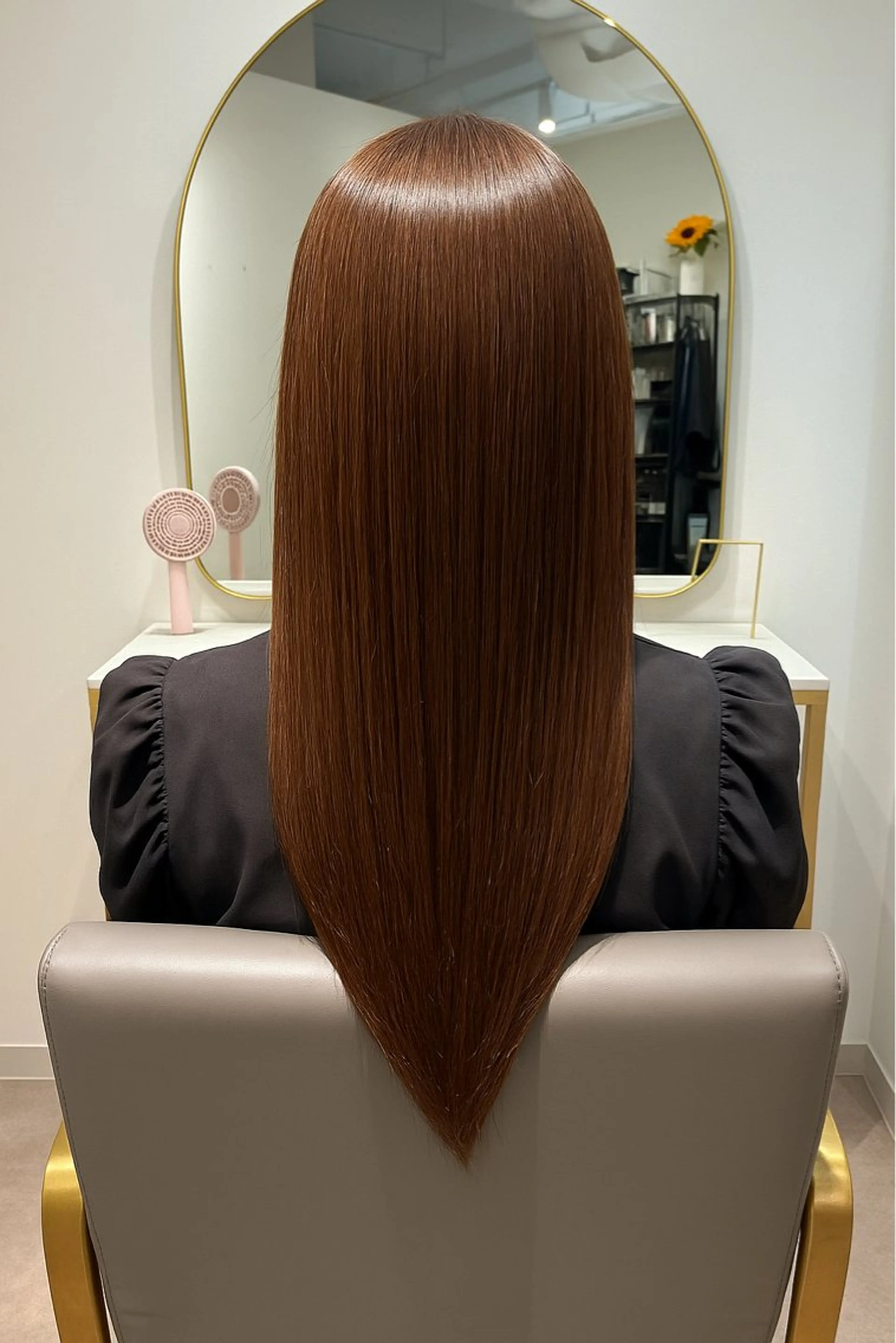 ロング ボブ ハイライト 髪質改善 韓国風ヘア レイヤーカット カット ヘアカラー トリートメント 髪質改善/縮毛矯正/ 美髪/個室/ハラのヘアスタイル