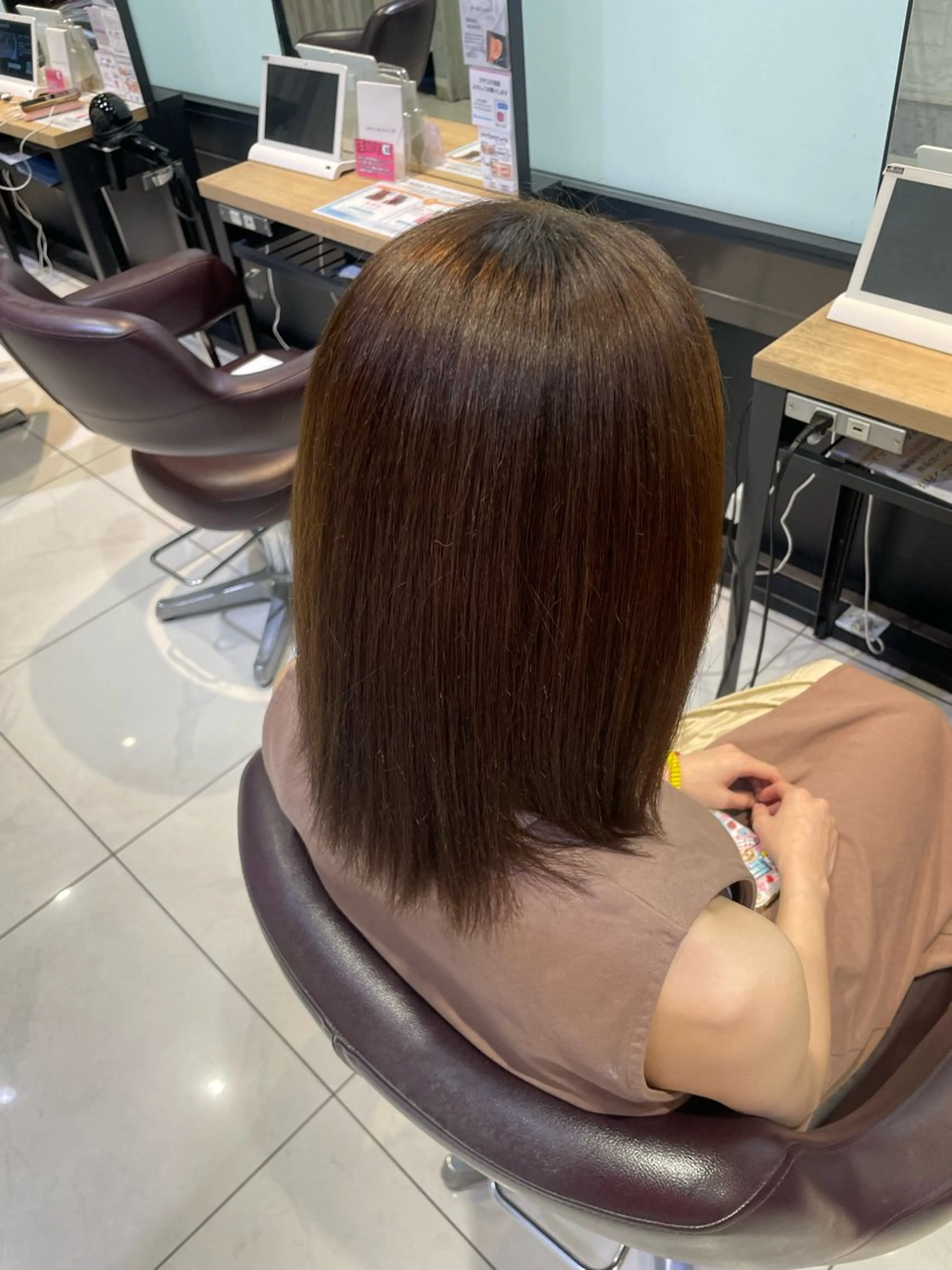 ミディアム ヘアカラー トリートメント 赤み消し艶カラー✨️ DAIGOのヘアスタイル