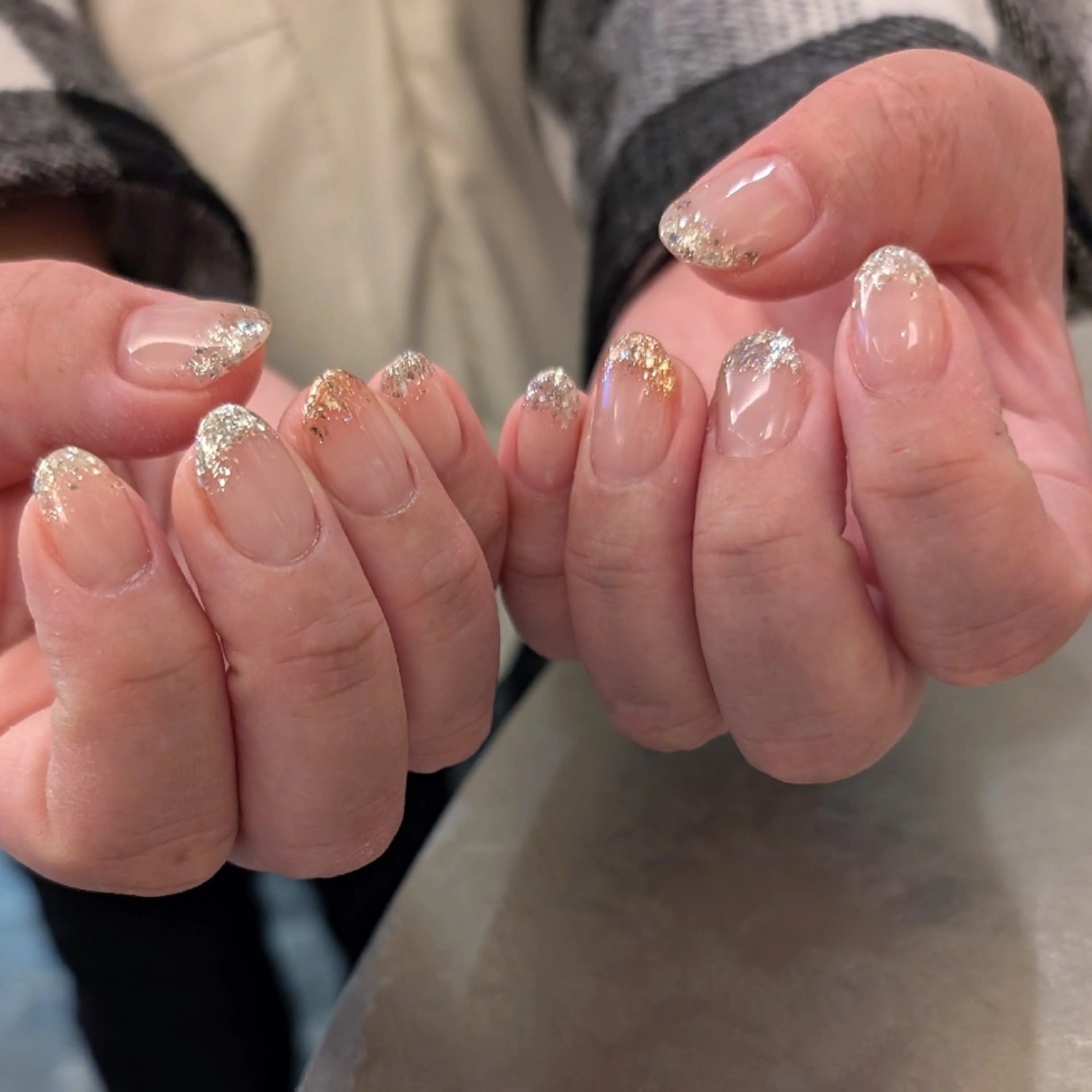 ネイル ラメ(グリッター) ラメグラデーション ナリタ・ マミのネイルデザイン