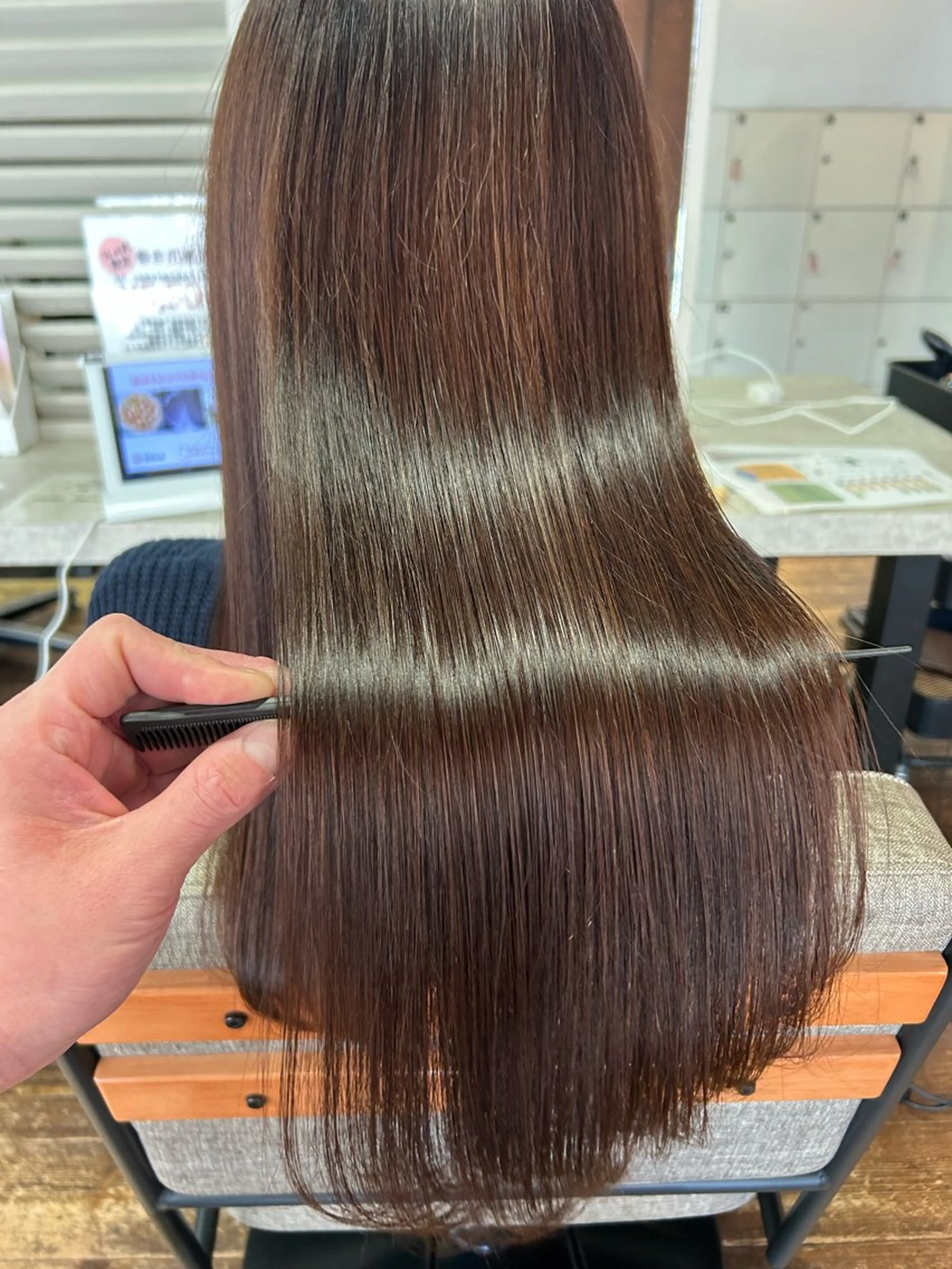 ロング カラー パーマ ブリーチ 髪質改善 ロング トリートメント 酸性ストレート ヘアカラー 縮毛矯正 💎髪質改善専門 jewel boxのヘアスタイル