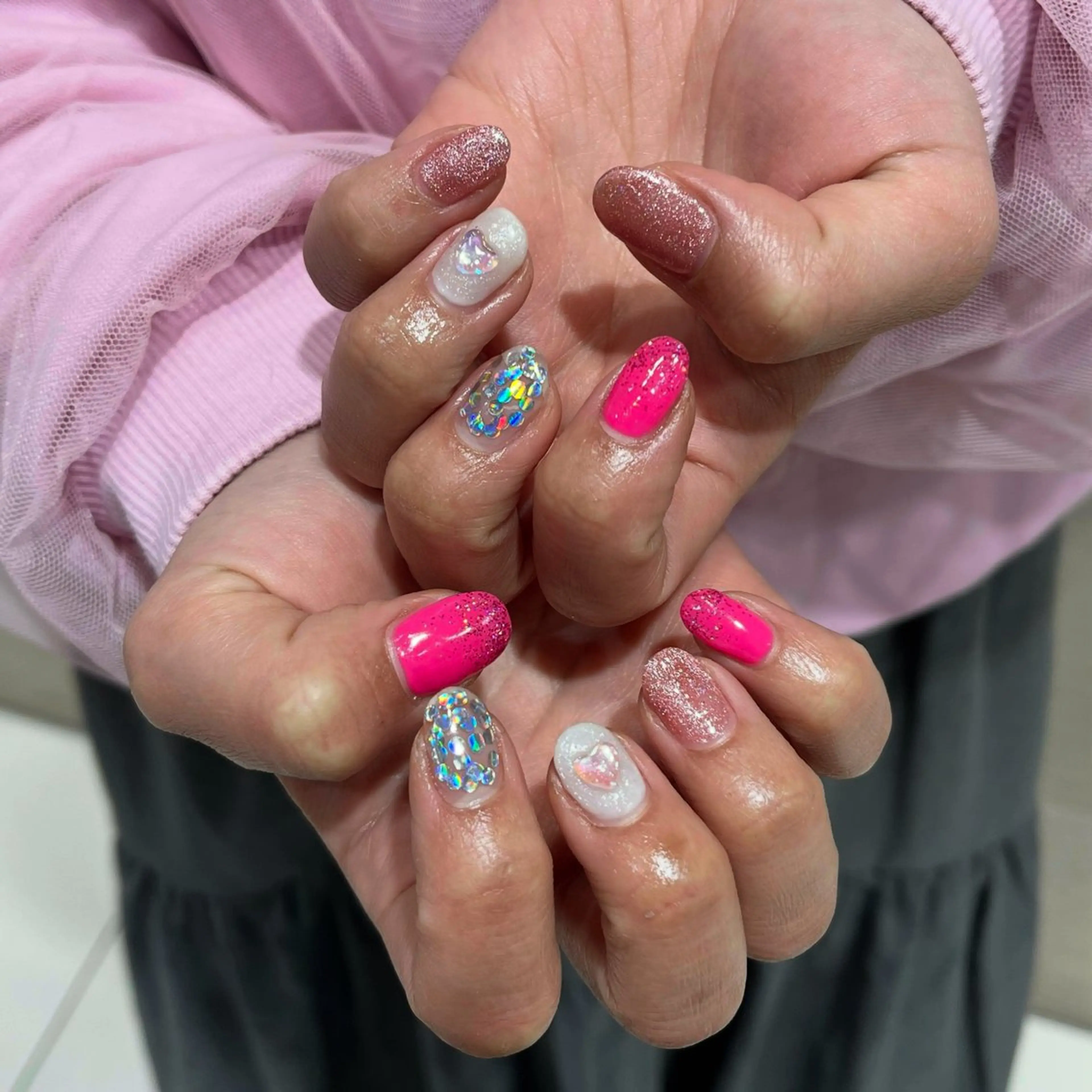 ネイル ハンドネイル ヘアアレンジ /ネイル/美波のヘアスタイル