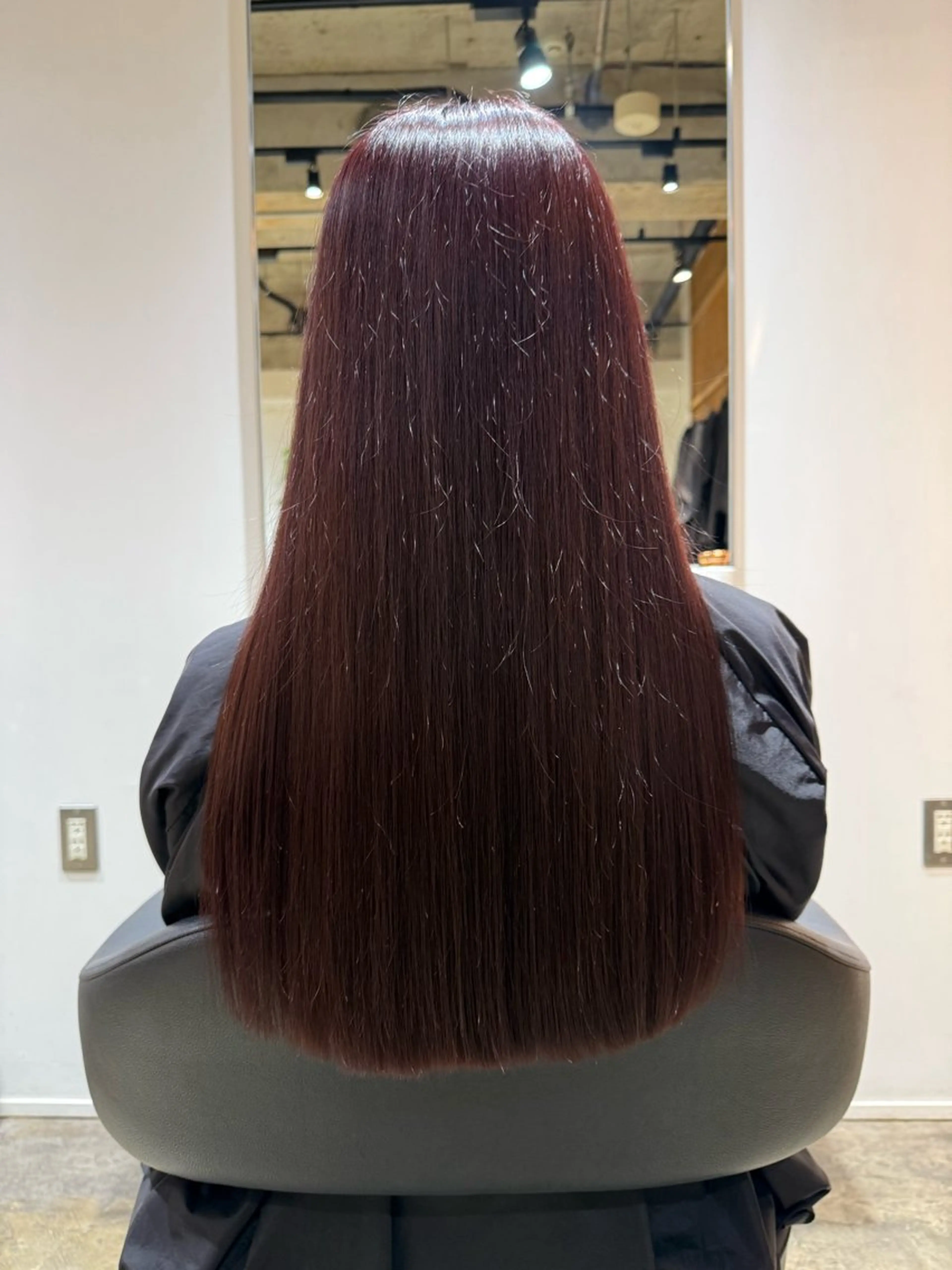 ロング 縮毛矯正 酸性ストレート r i i / メンズカットのヘアスタイル