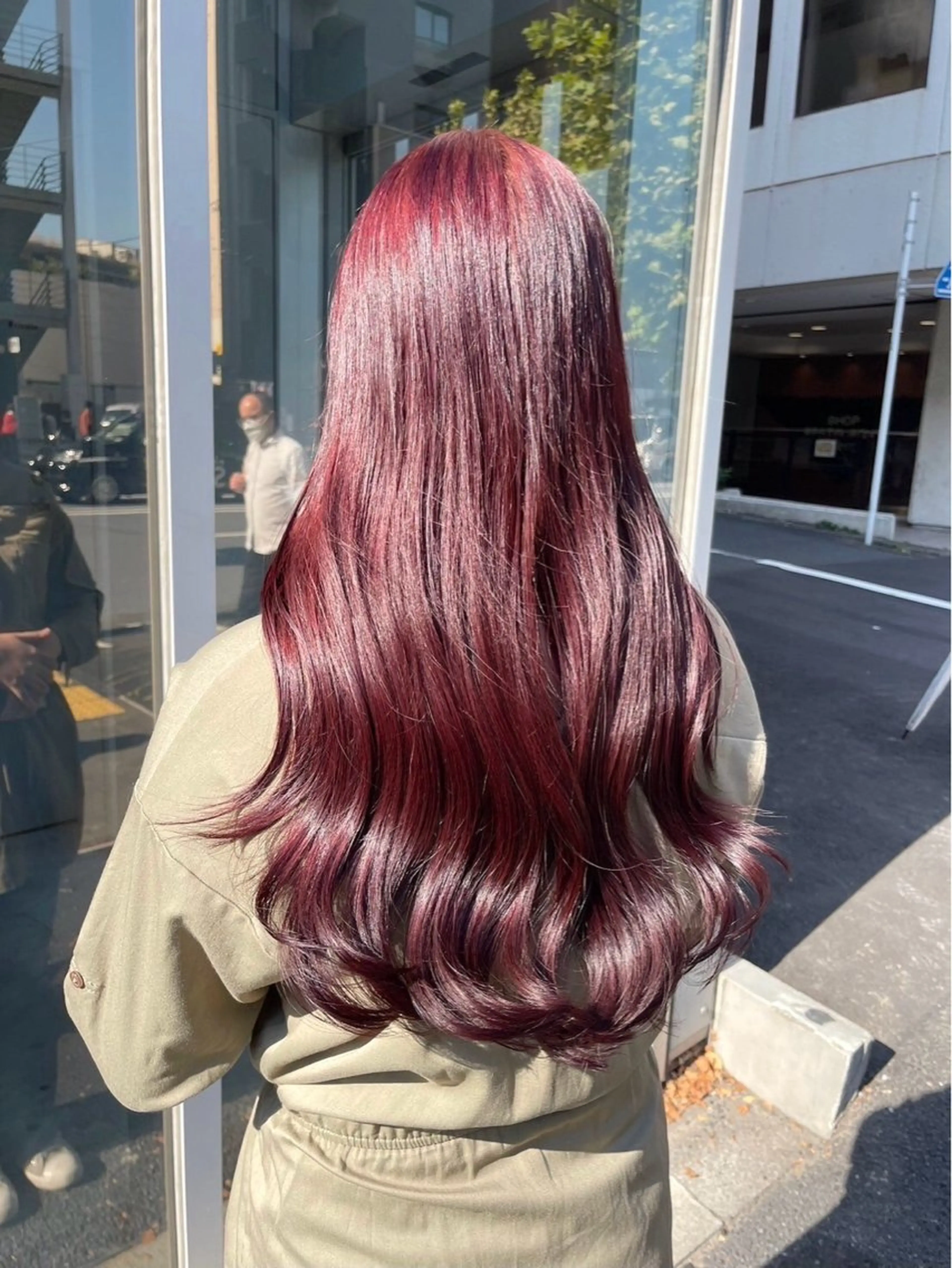 ロング カラー パーマ ヘアアレンジ メンズ キッズ メンズ韓国風 透明感カラー 髪質改善 韓国風ヘア レイヤーカット ヘアカラー 盛れ韓国ハイトーン 🎀Himari🎀のヘアスタイル