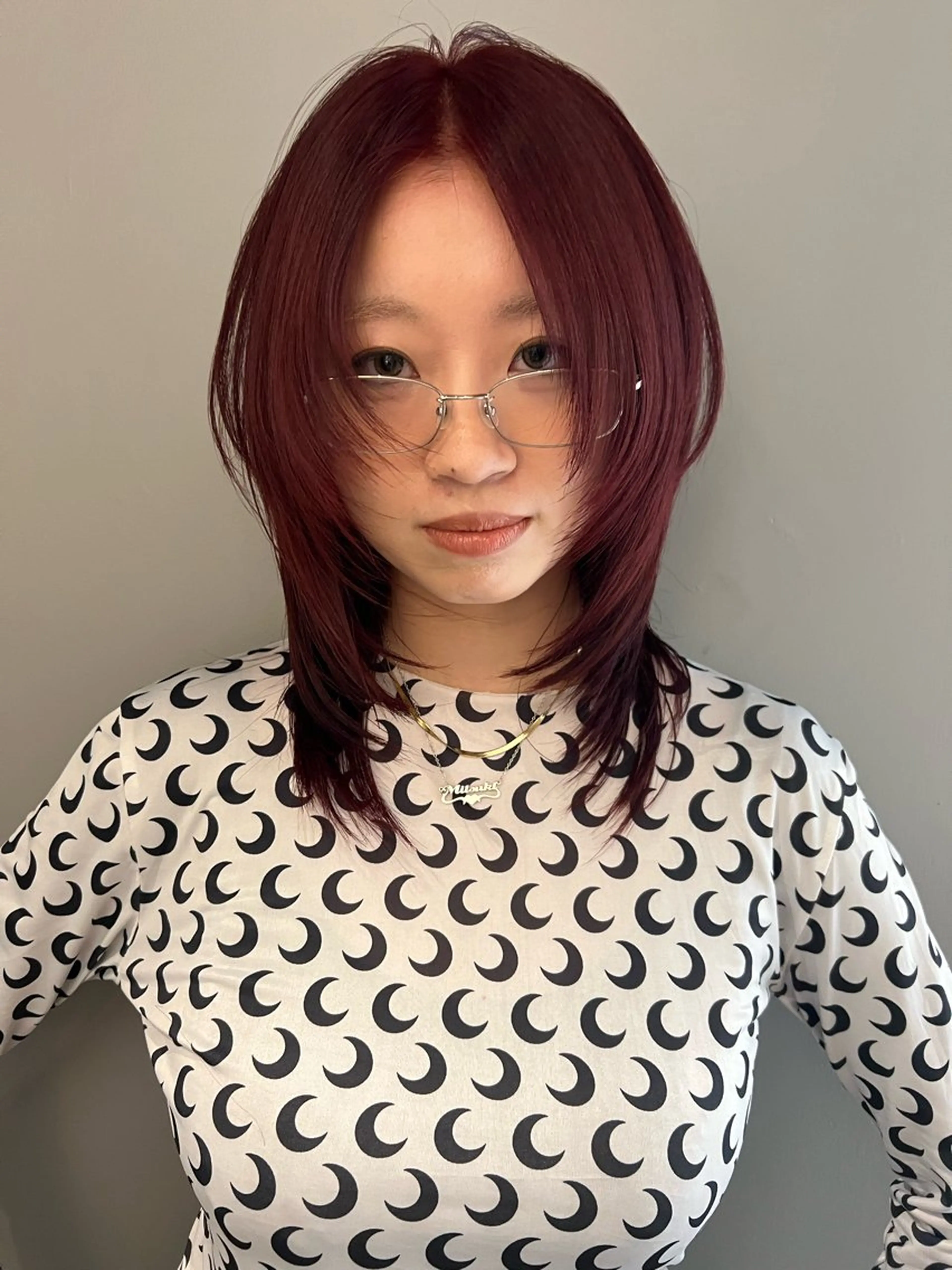 セミロング カラー haco＋所属・圧倒的デザイン力 店長🎨RENAのヘアスタイル