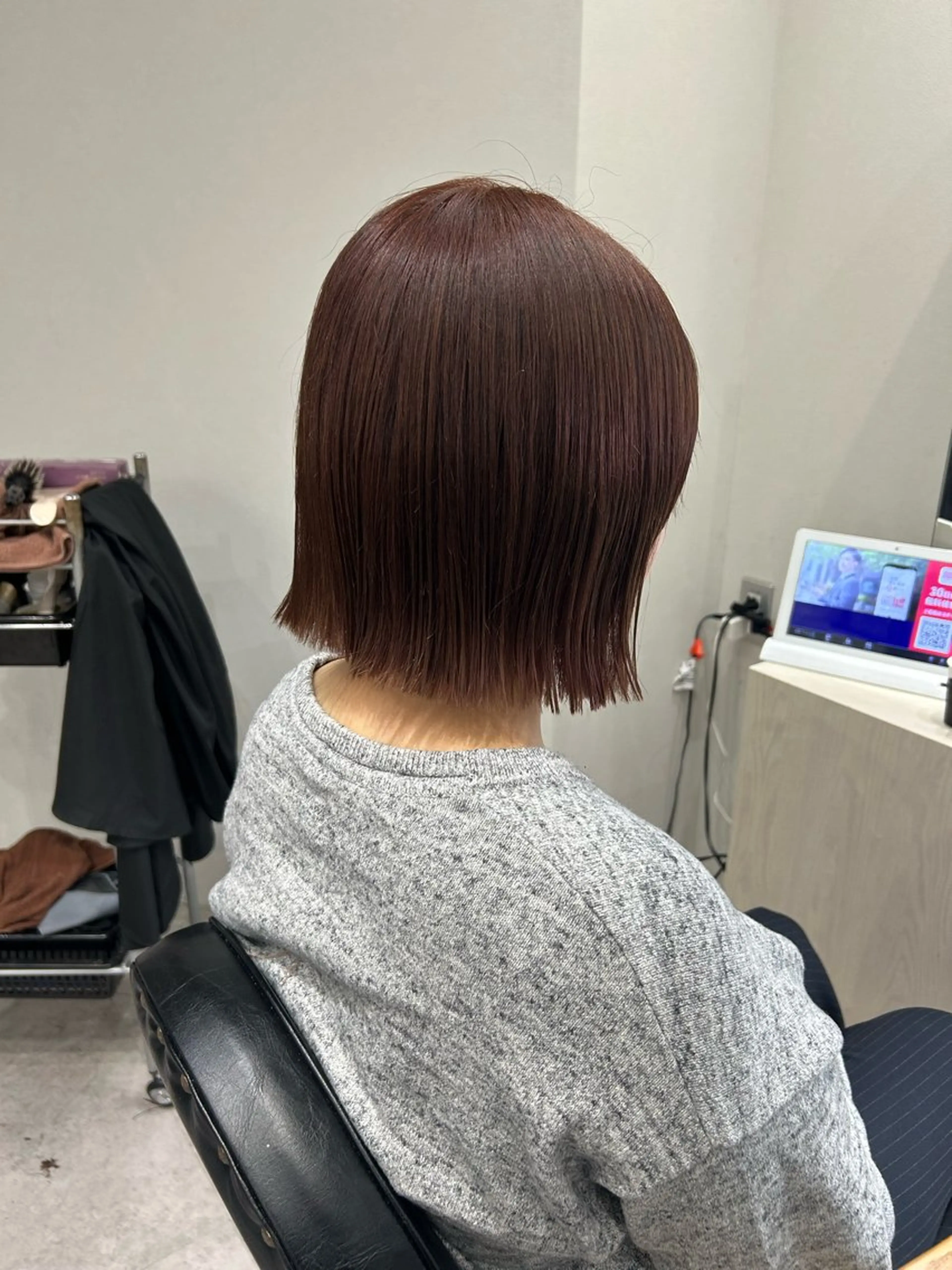 ミディアム カラー ヘアアレンジ ボブ カット ボブ /ニュアンス/ satomi🧸💖のヘアスタイル