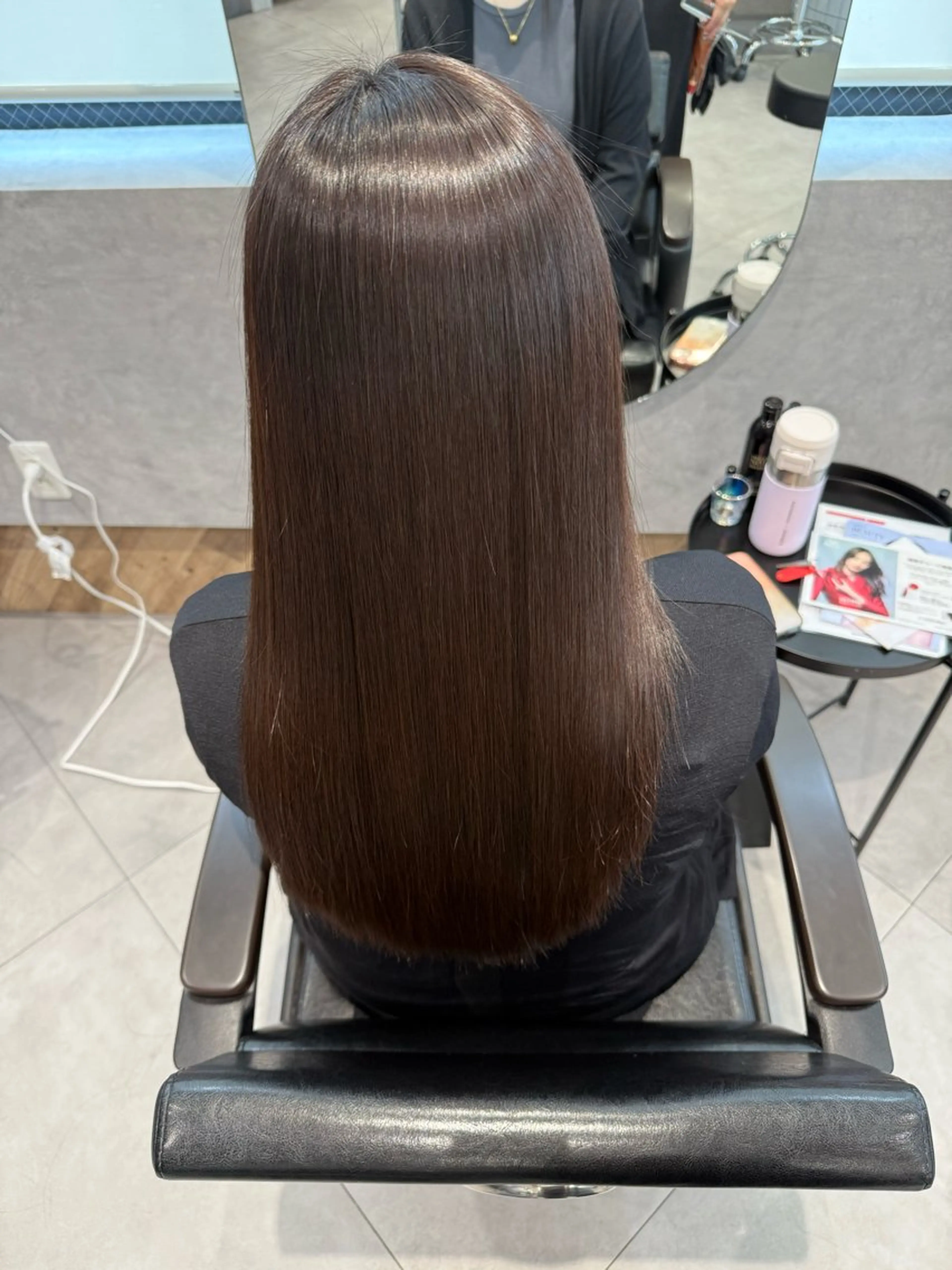 ロング 髪質改善 トリートメント 柴田樹/大人可愛い 艶髪カラー/髪質改善のヘアスタイル