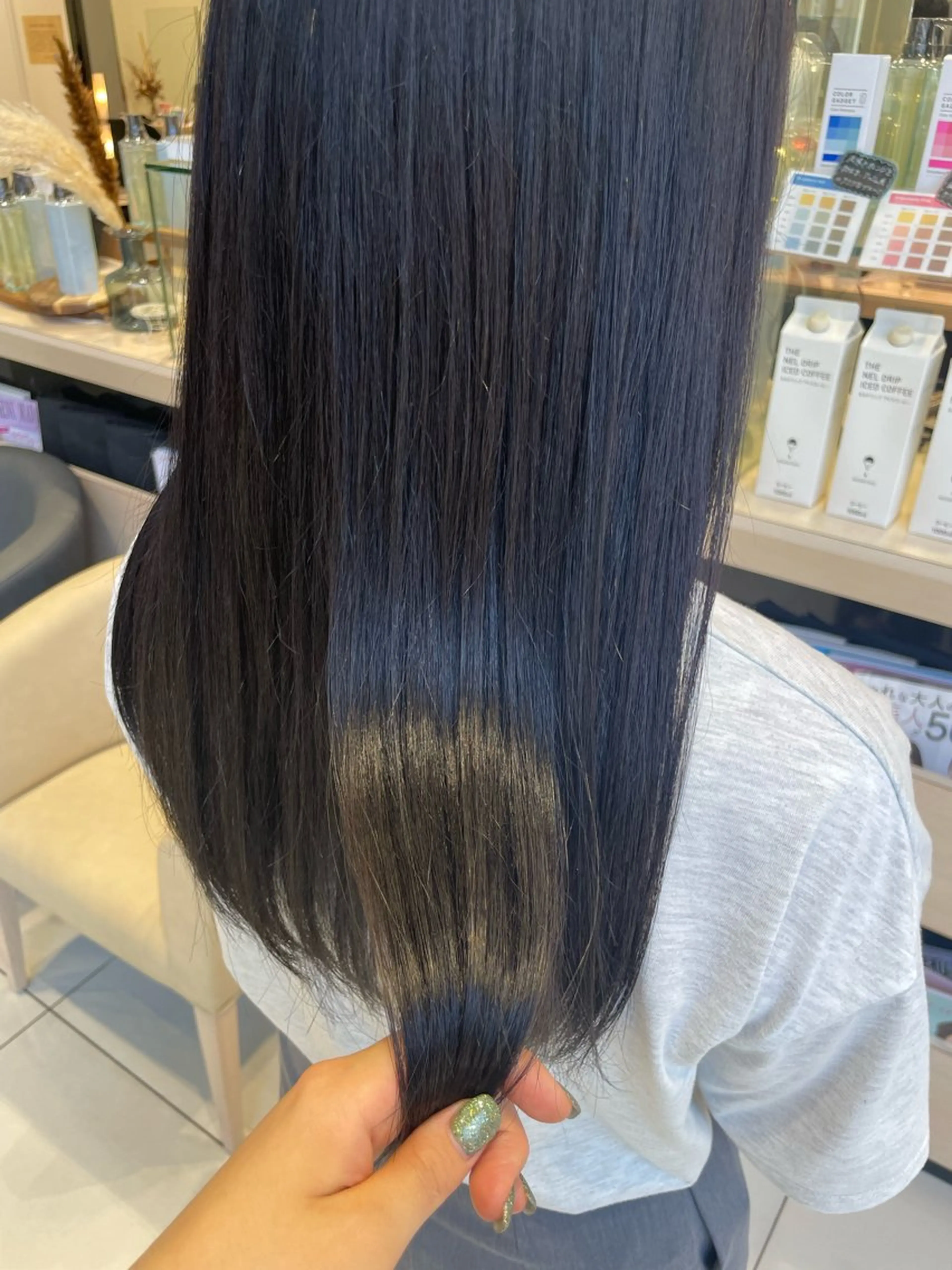 ロング カラー トリートメント クロスパーマ/うる艶 カラー/Kurumiのヘアスタイル