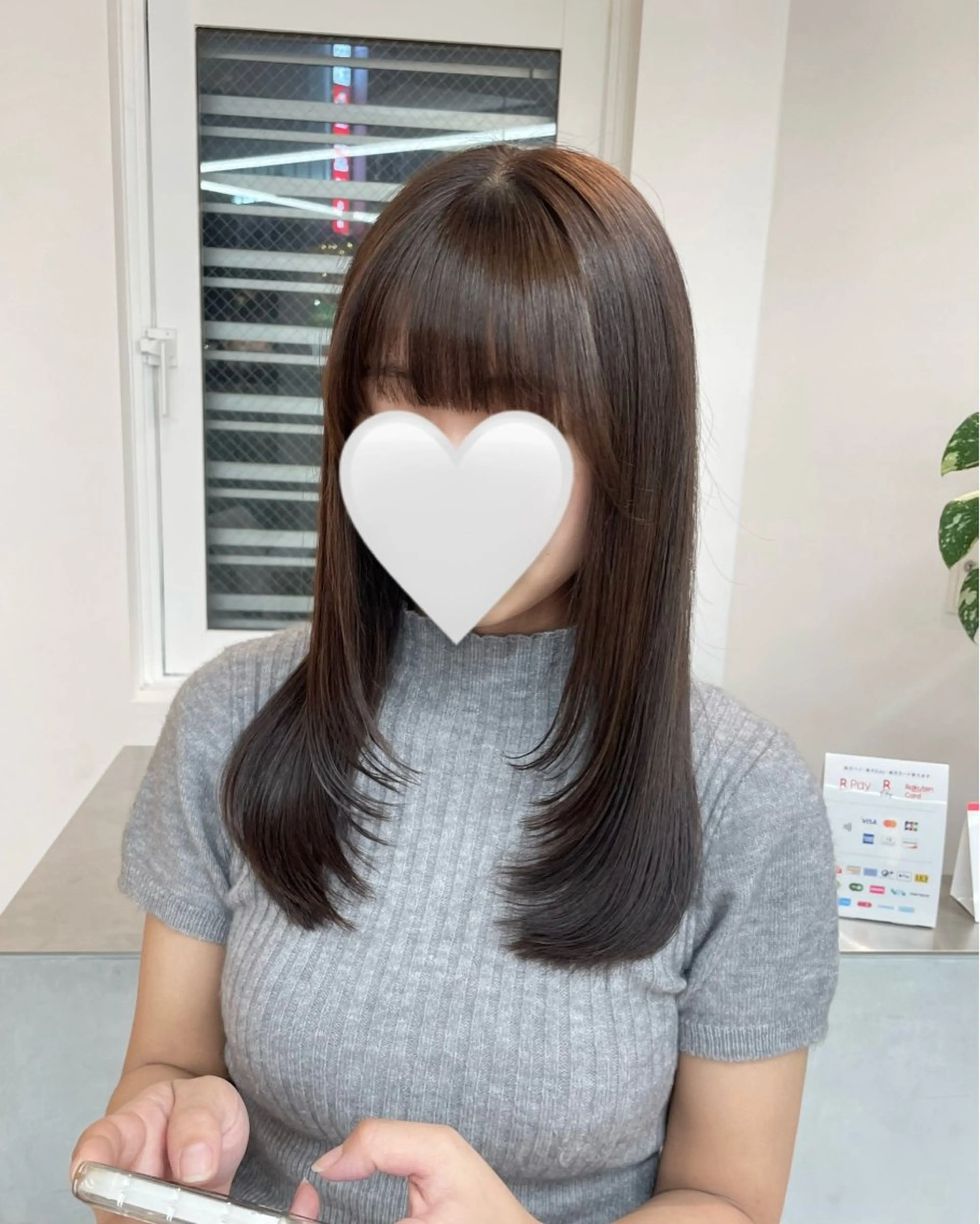 ロング カラー 顔周りカット レイヤーカット 澤 佑華 🎀 透明感カラーのヘアスタイル