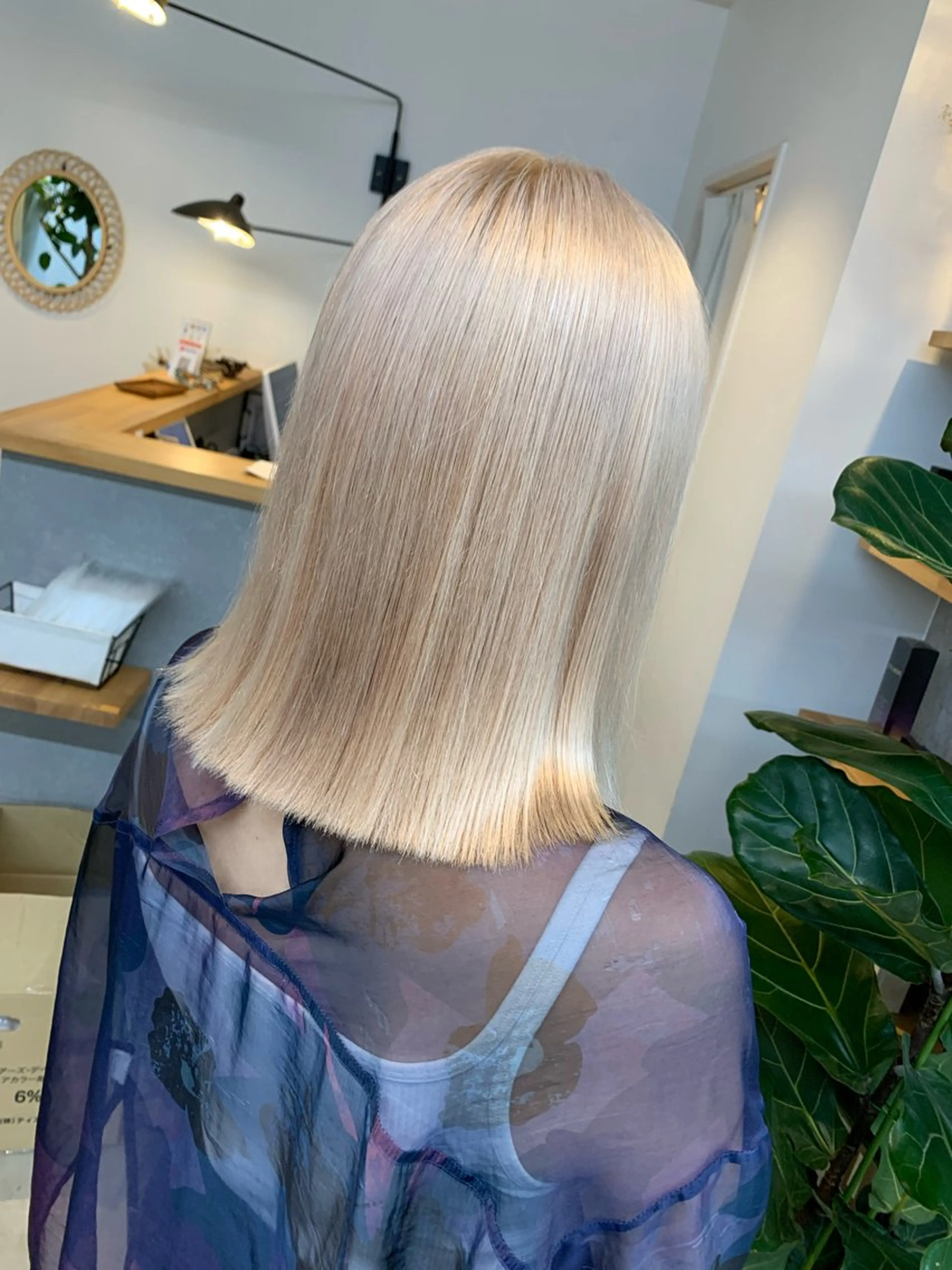 ミディアム カラー ヘアカラー トリートメント 天野 開のヘアスタイル