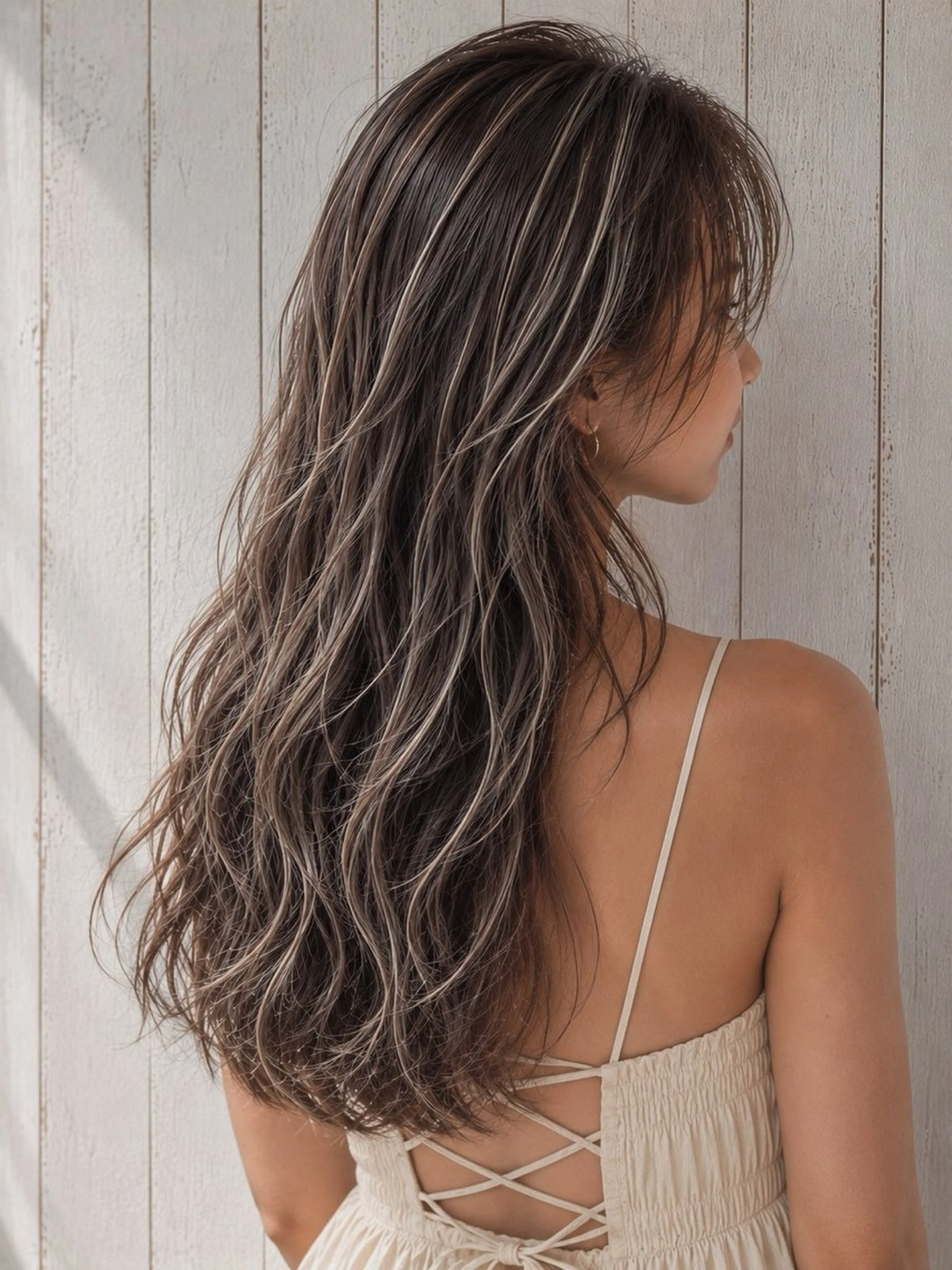 ロング hair＆life 9’sのヘアスタイル