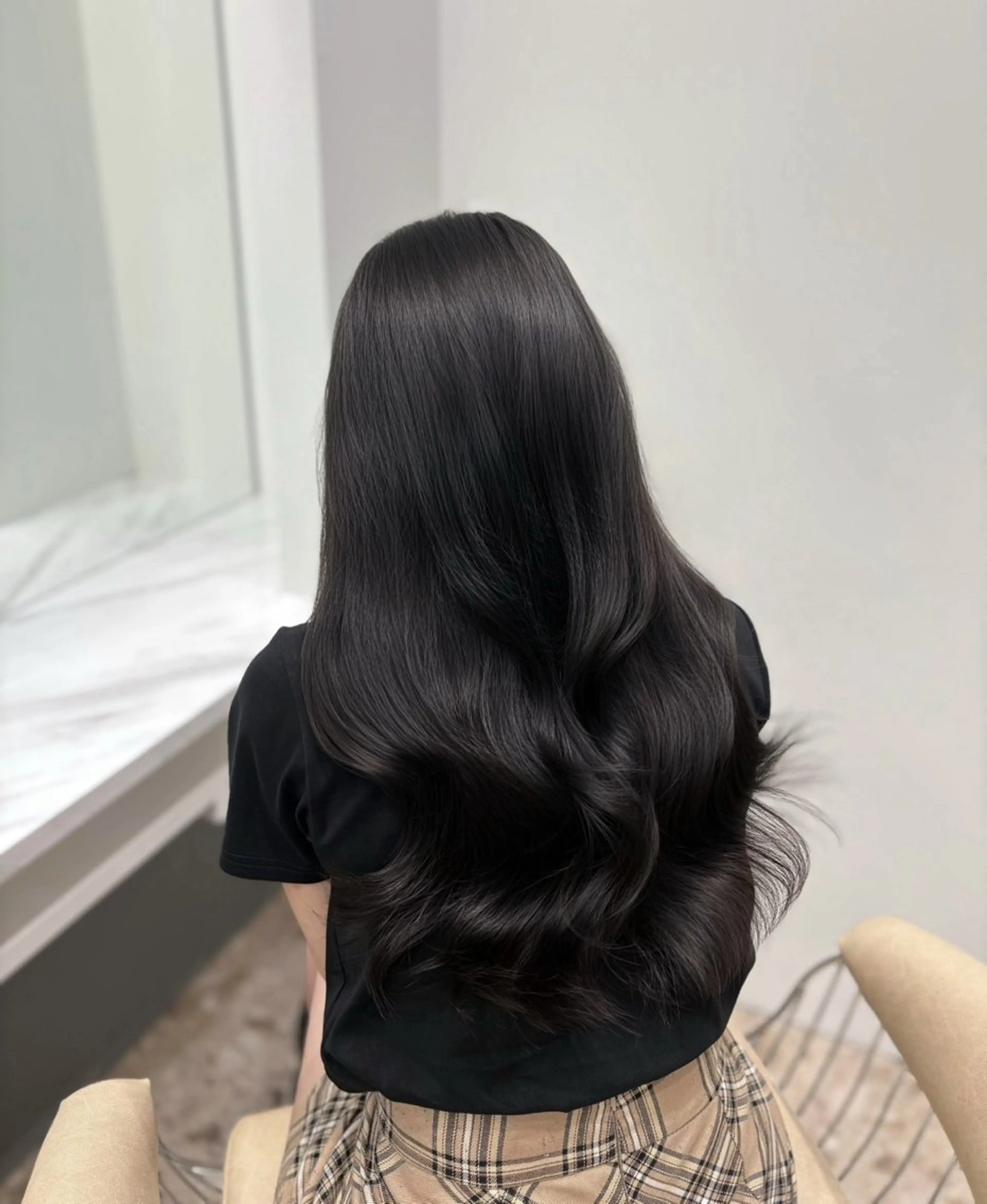 ロング カット ヘアカラー 岡本葵子カットモデル ┊束感マツエクのマツエク・マツパデザイン