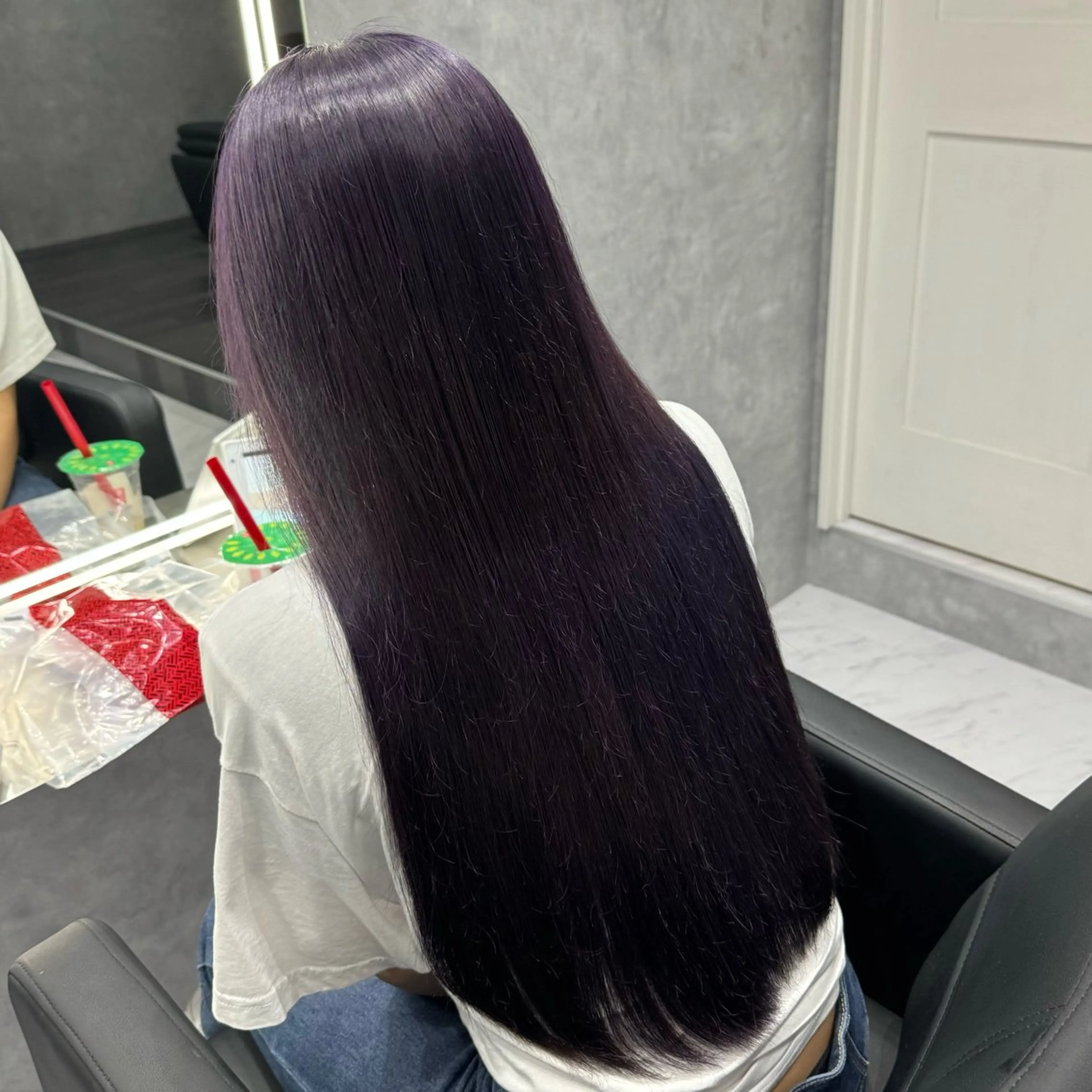 カラー ブリーチ 透明感カラー ラベンダーカラー 💖艶カラー💖 mikuのヘアスタイル