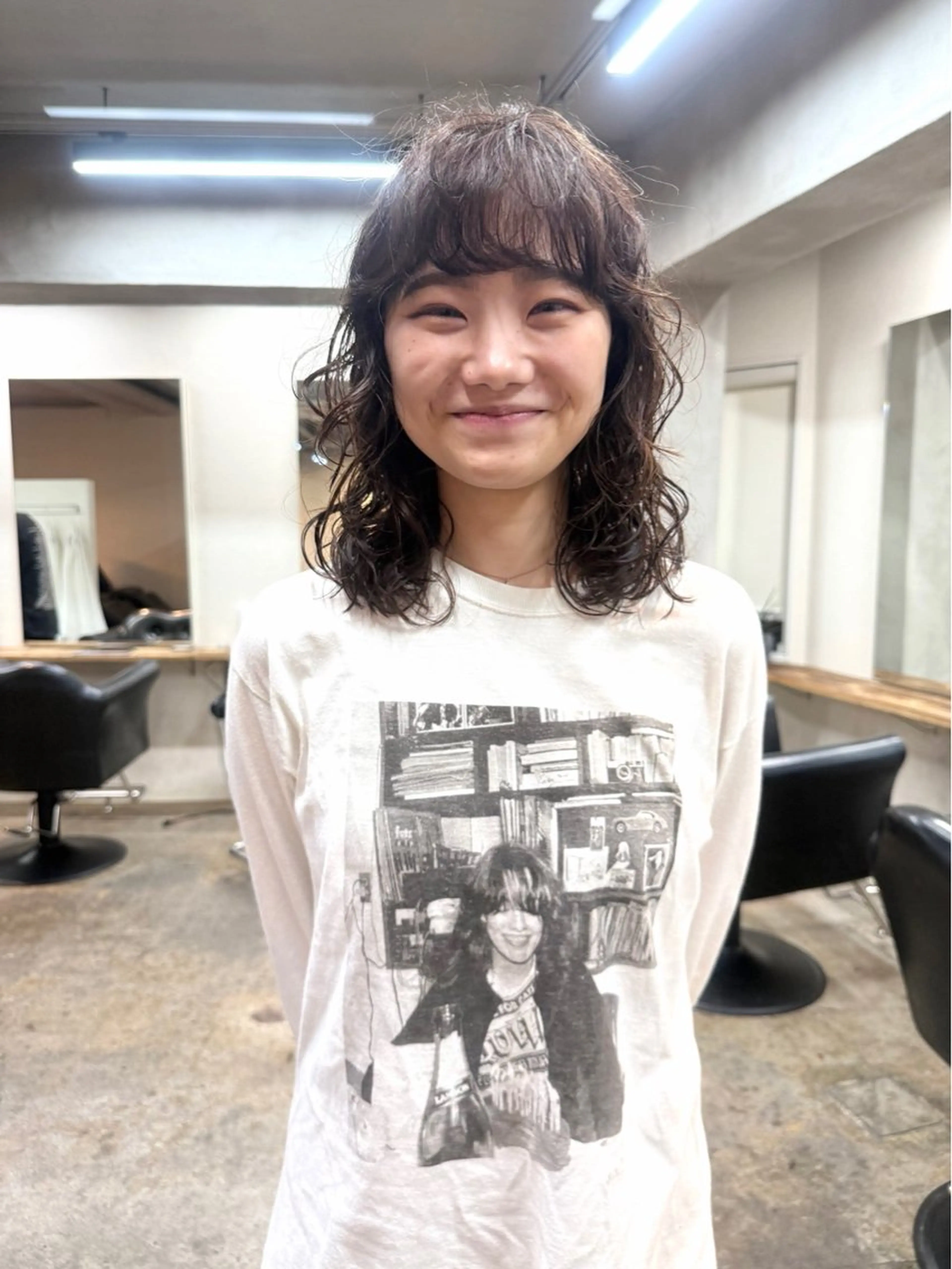 セミロング カラー パーマ カット ヘアカラー パーマ トリートメント 坂本 裕介/パーマのヘアスタイル
