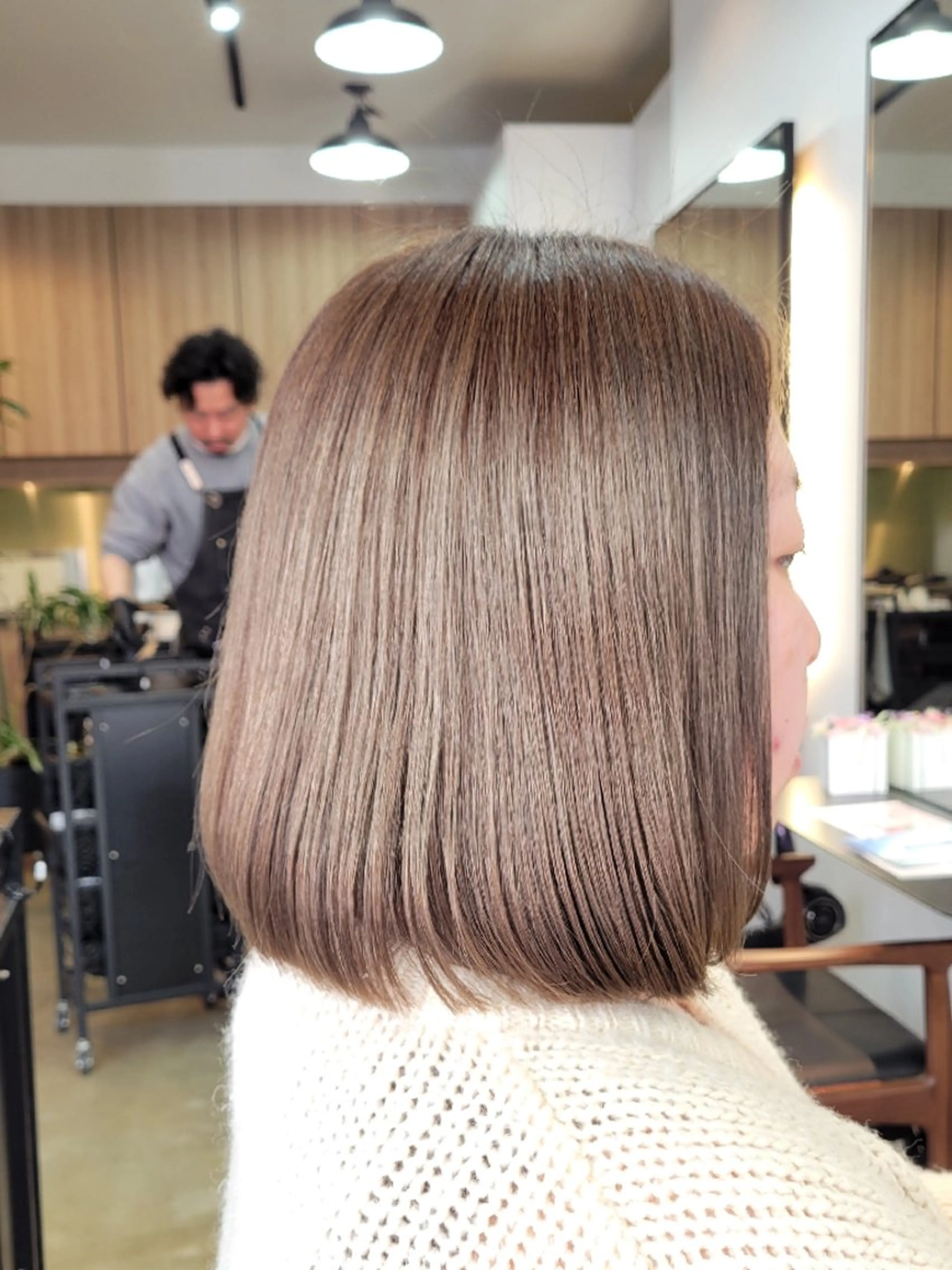 ミディアム ボブ 長めボブ 野村 果音(カノン)のヘアスタイル