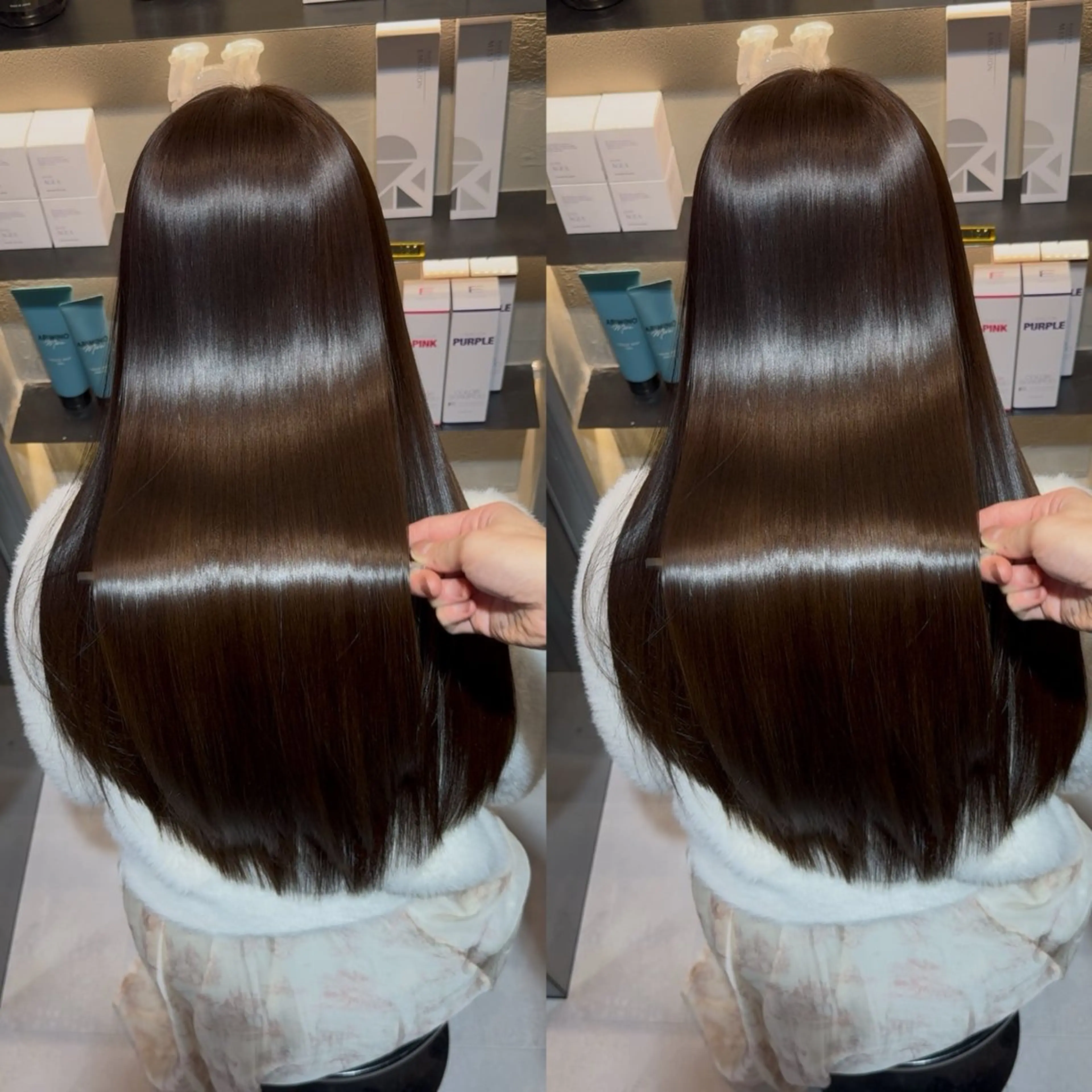 ロング カラー ヘアカラー トリートメント 新宿/髪質改善/ 縮毛矯正/suuのヘアスタイル