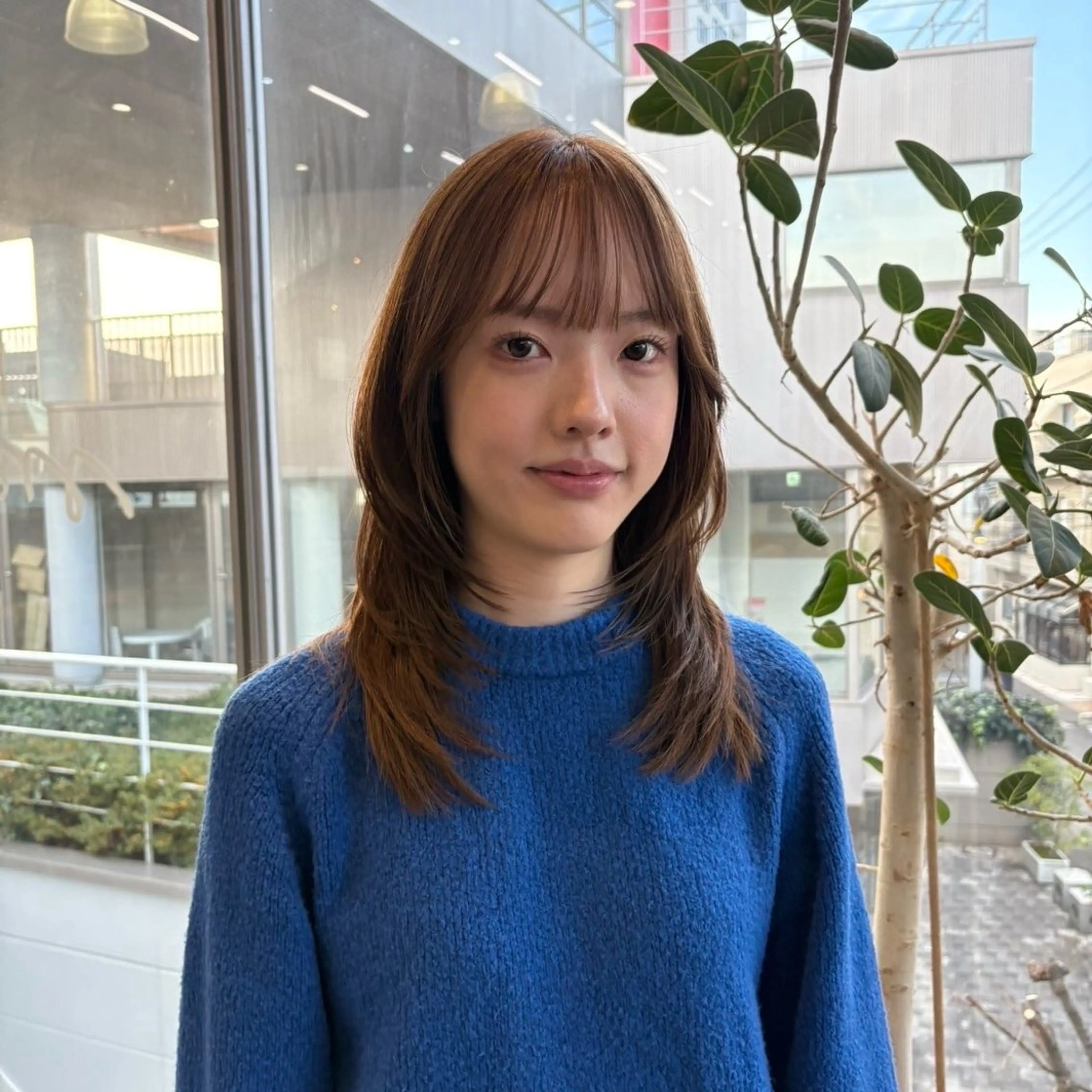 ミディアム カラー うる艶カラー 🪽💫まいかのヘアスタイル