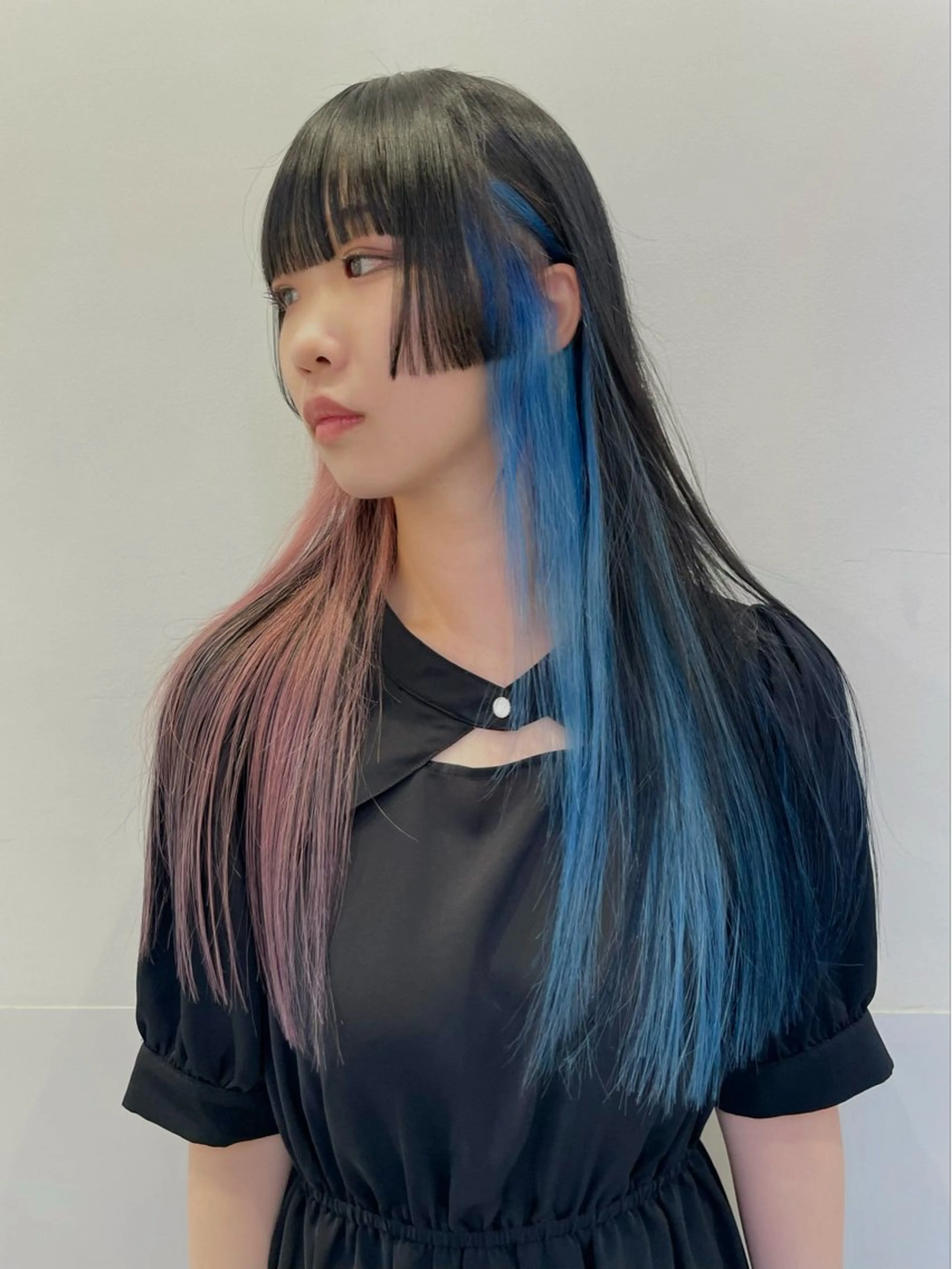 ミディアム カラー カット ヘアカラー トリートメント SALOWIN所属・ブリーチ🪡 ボブ🐬レイヤーのヘアスタイル