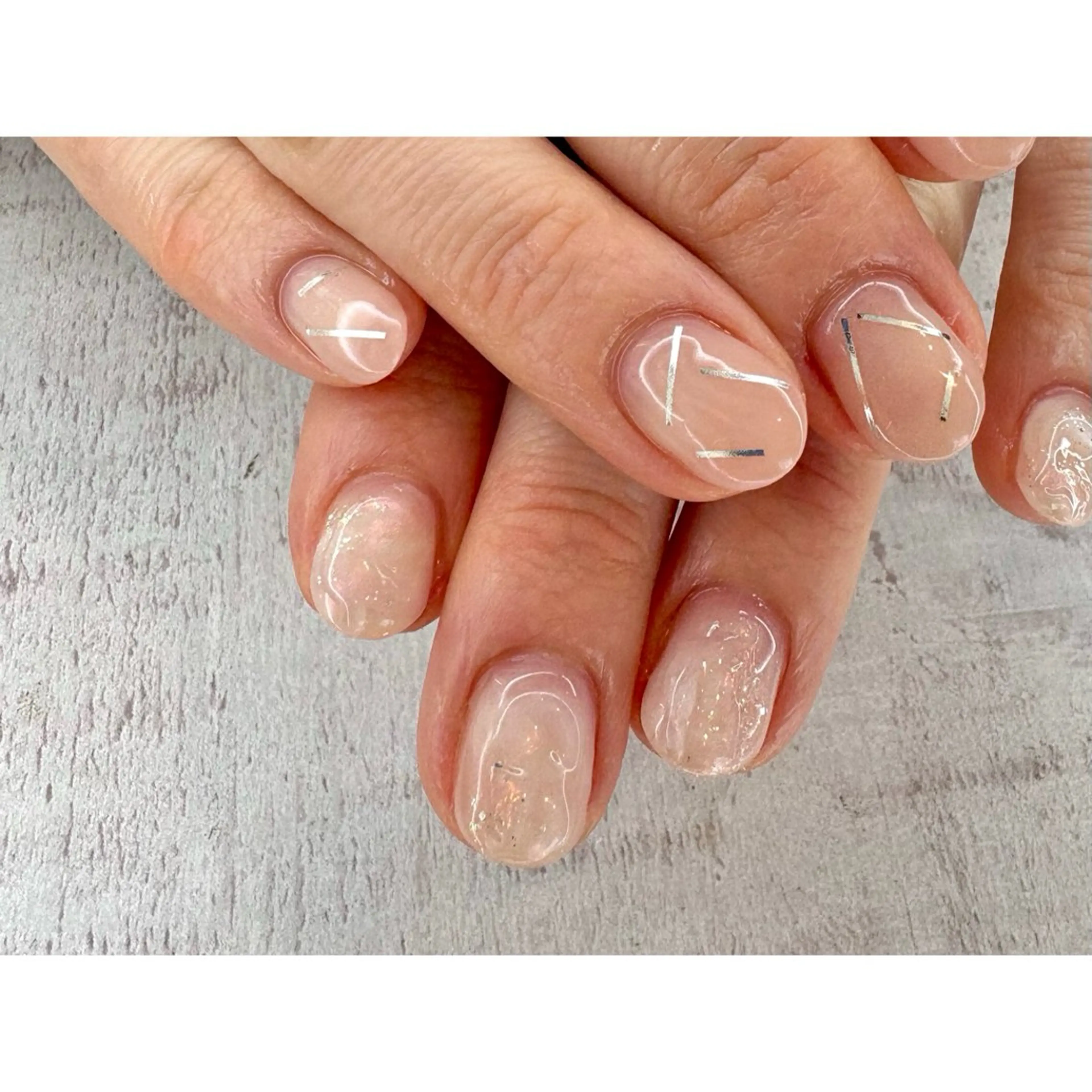 ネイル ハンドネイル 𖡼 yumenoのネイルデザイン