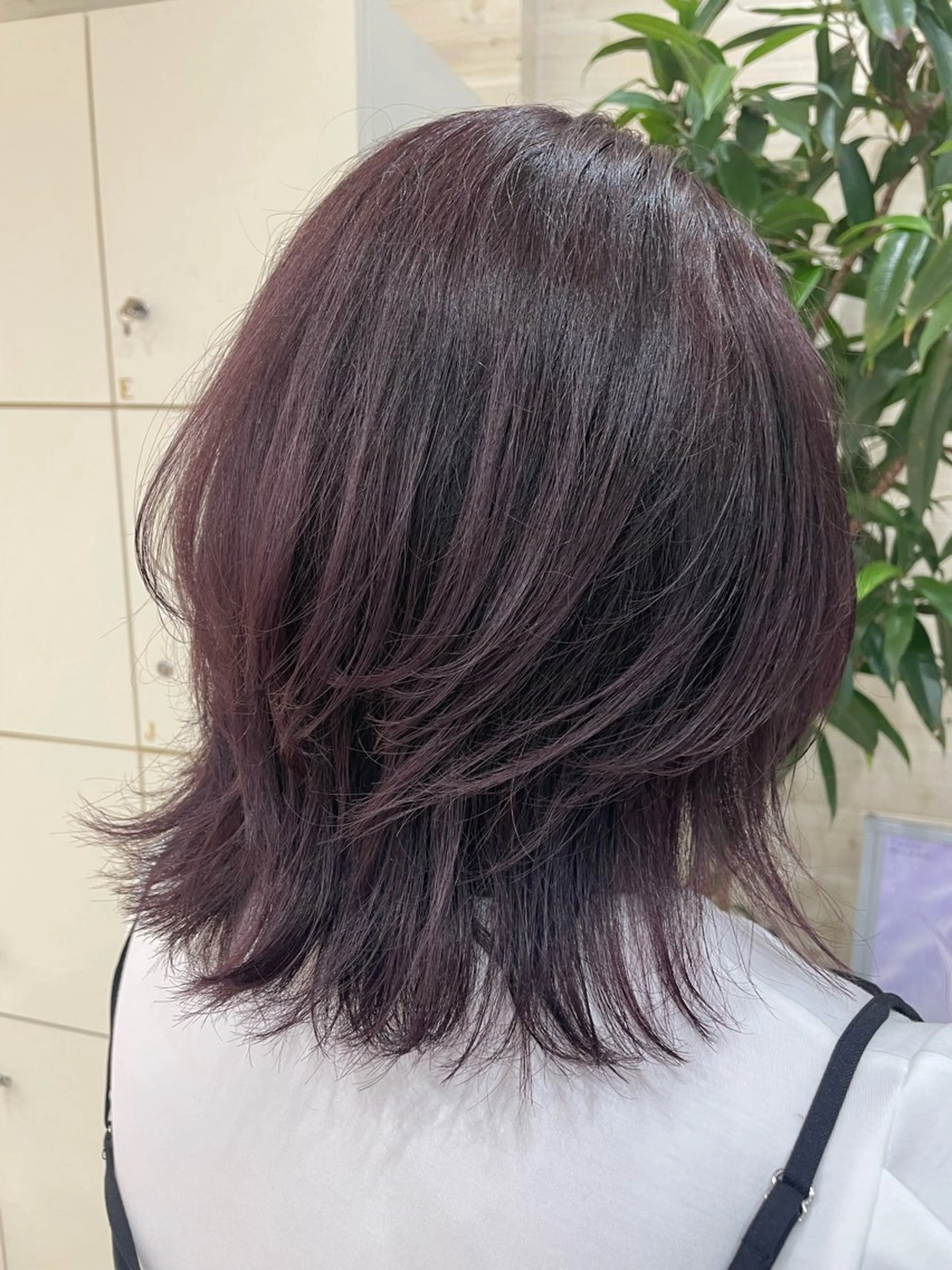 ミディアム カラー ブリーチ ハイライトカラー ラベンダーカラー ブリーチなしカラー くびれヘア カット ヘアカラー 田野倉NEXT店 美髪ニストのヘアスタイル