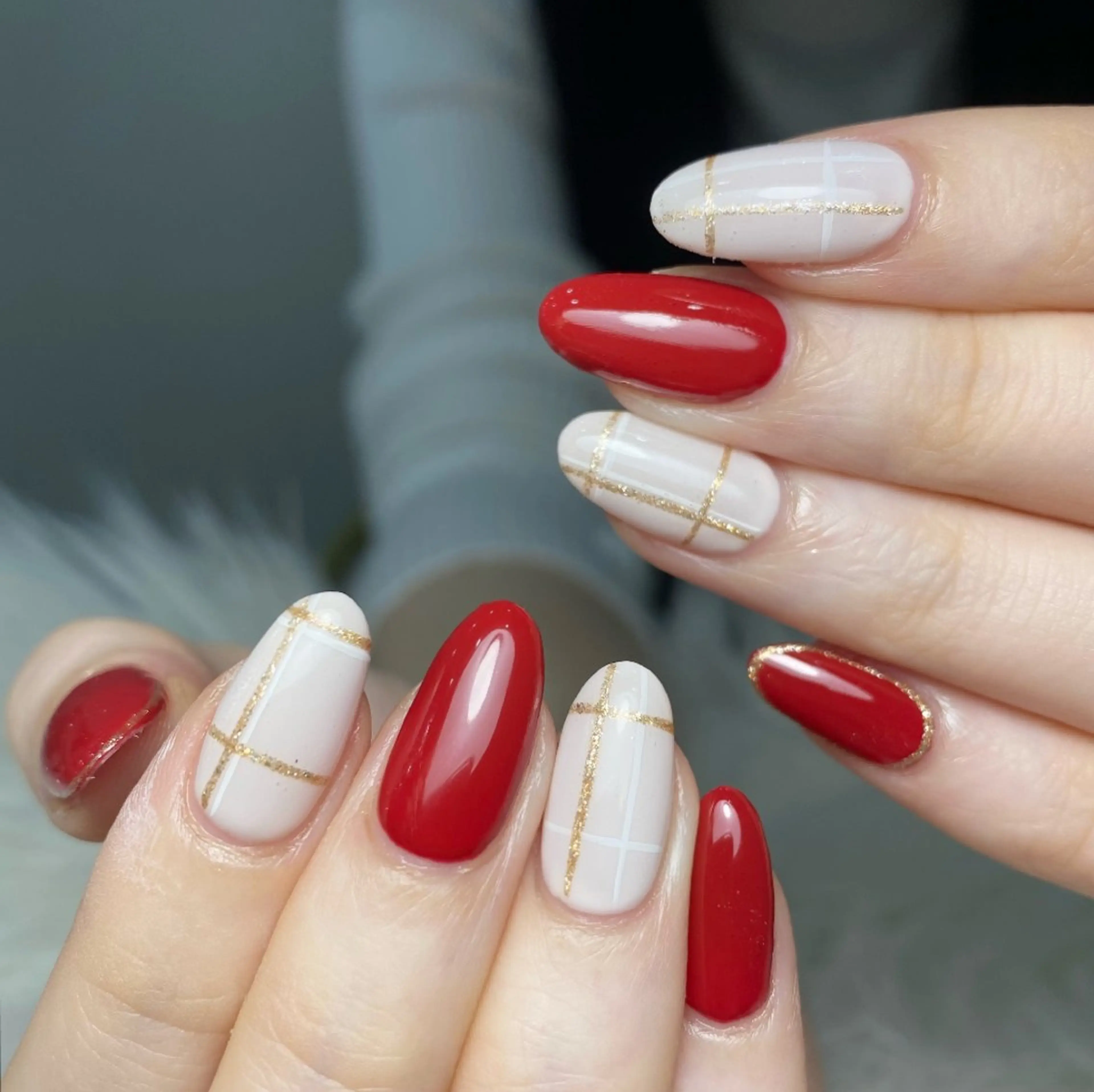 ネイル チークネイル 長さ出し フレンチネイル ジェルネイル ガラスフレンチ ハンドネイル UM Nail Salonのネイルデザイン