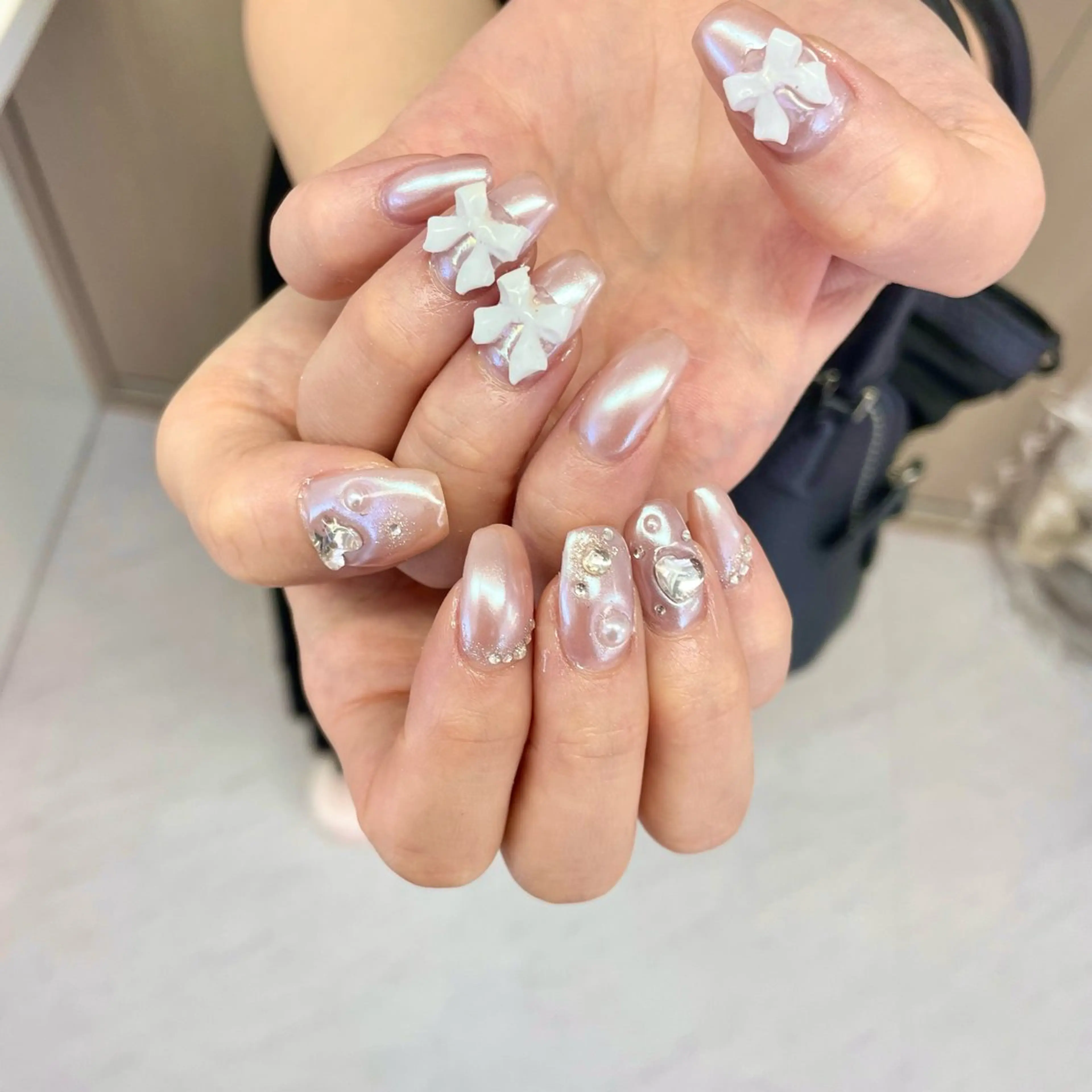ネイル ハンドネイル 大阪福島韓国束感まつ げ Sayaka🤍のマツエク・マツパデザイン