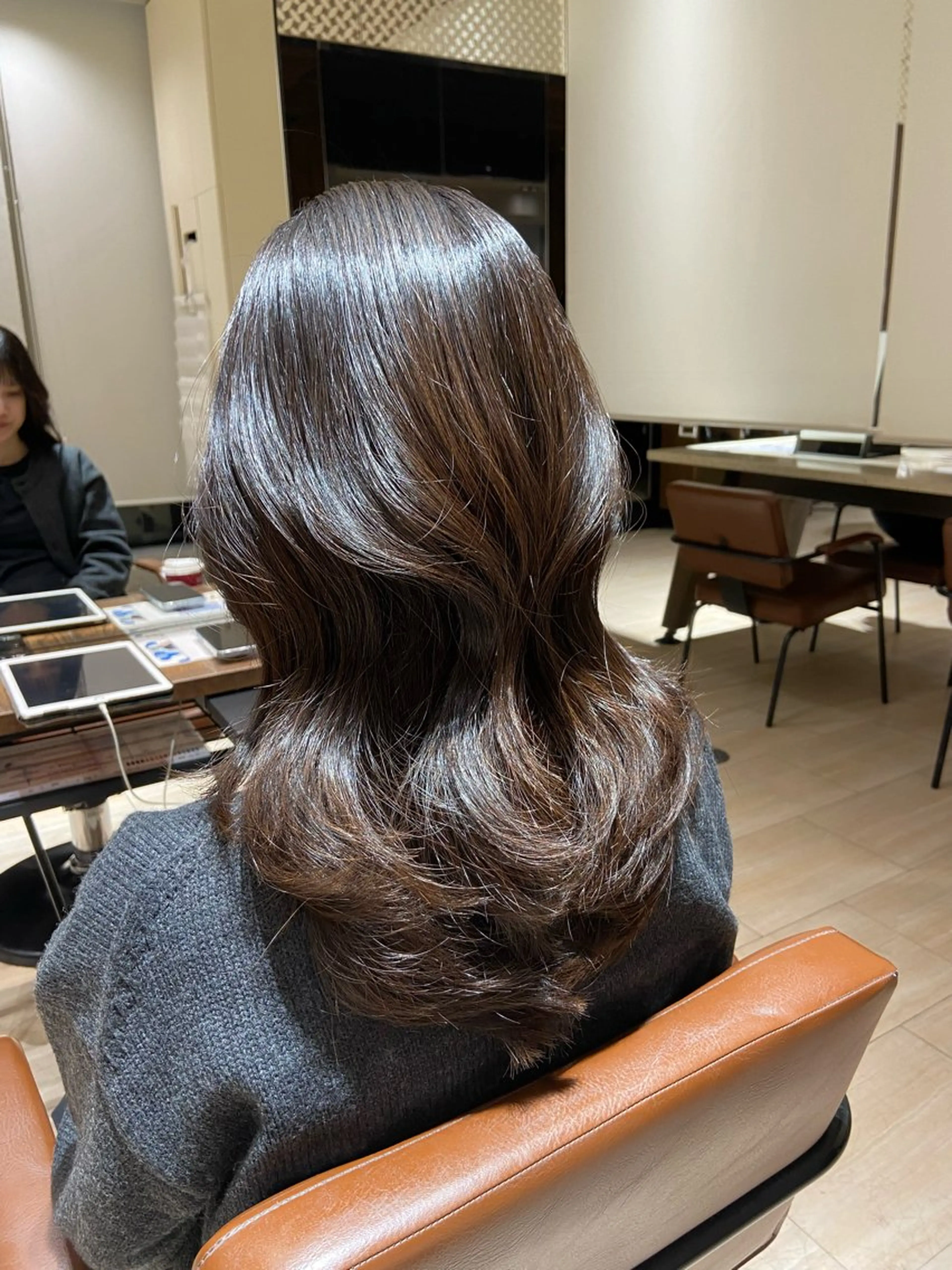 セミロング レイヤーカット 🌼大竹美侑/顔まわ りカット/レイヤーのヘアスタイル