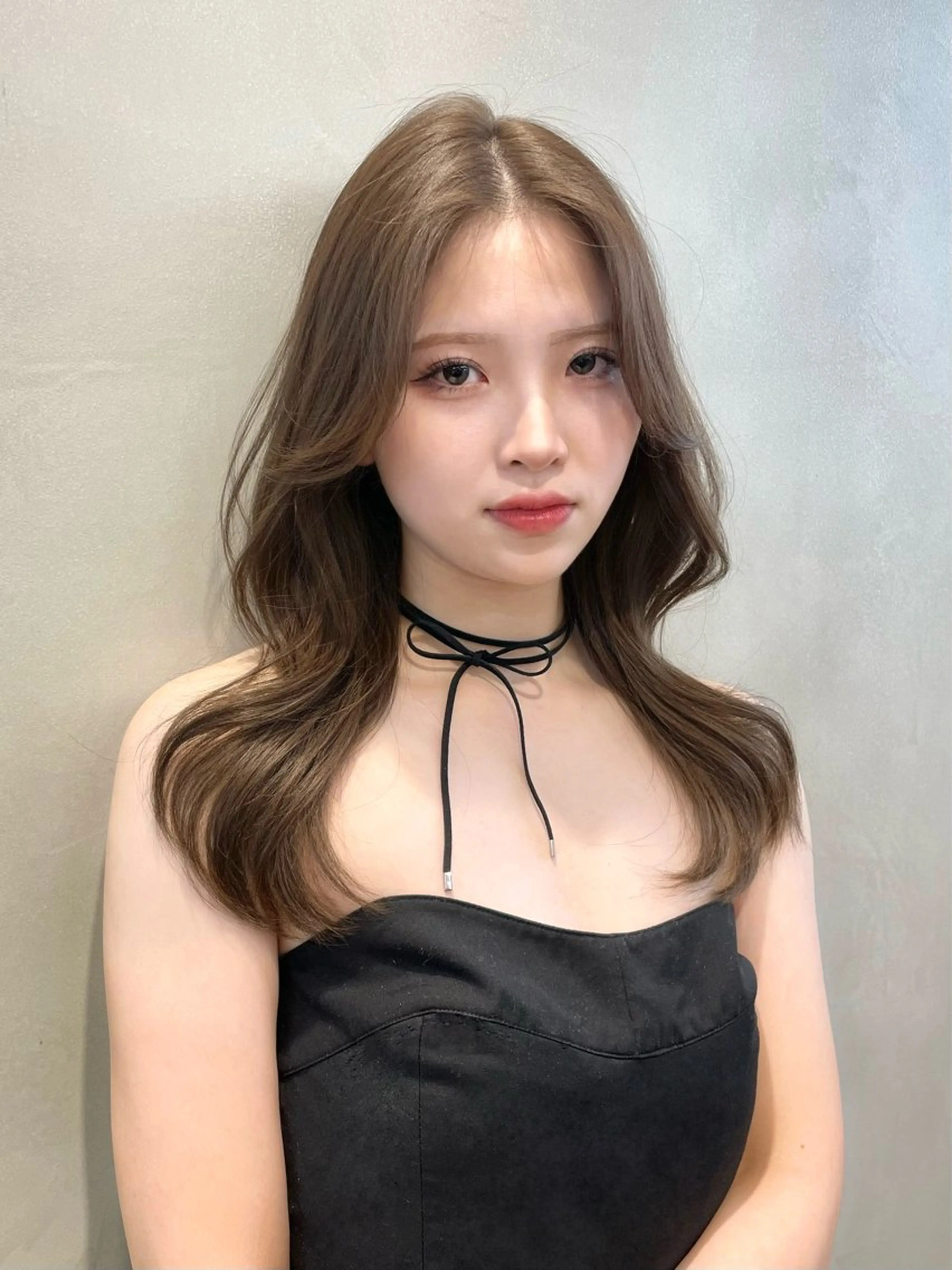 セミロング カラー 縮毛矯正ブリーチなし 🍒❤ゆうきのヘアスタイル