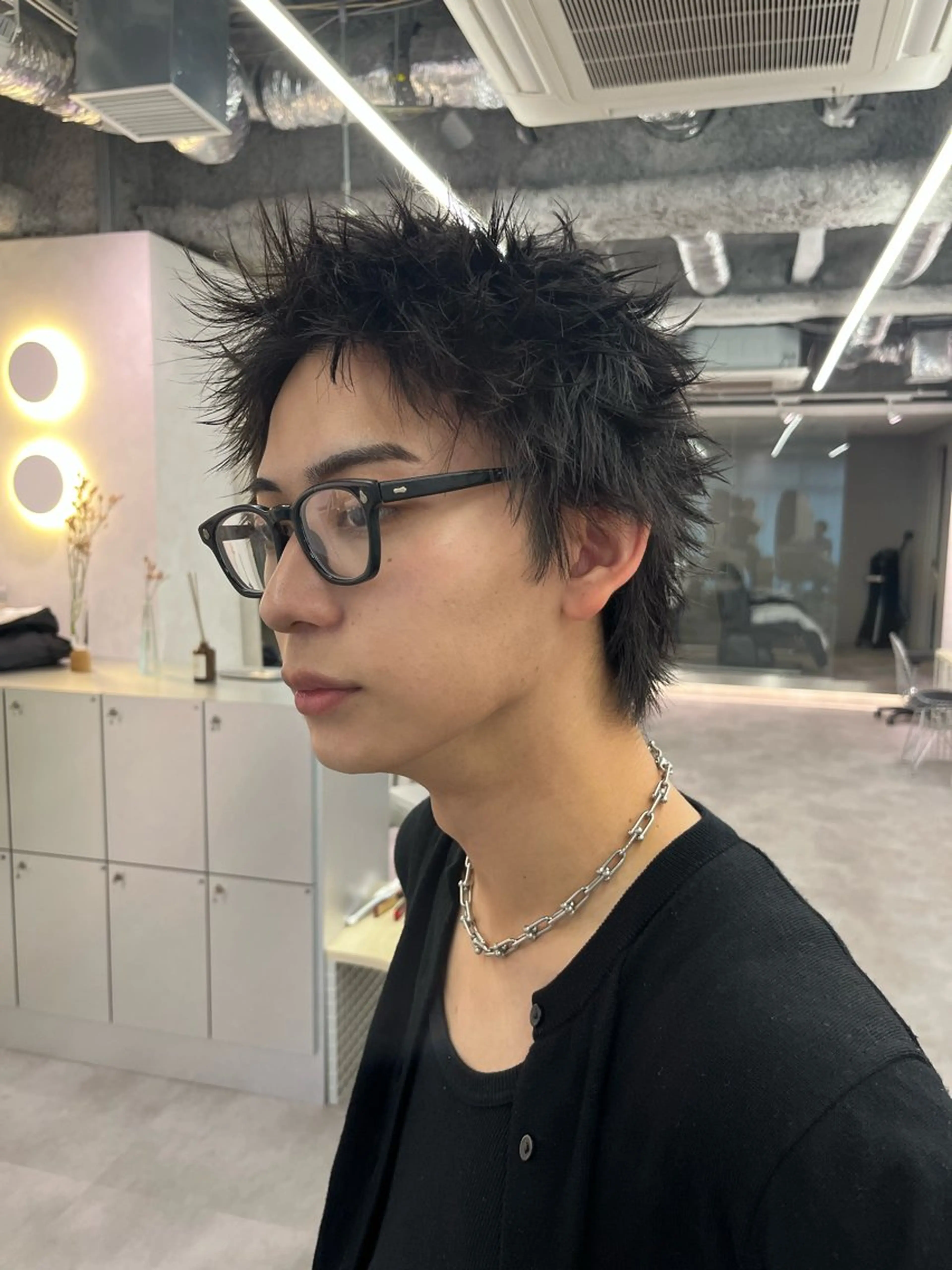 メンズ メンズパーマ スパイキーショート カット パーマ メンズ特化美容師 水野友貴のヘアスタイル