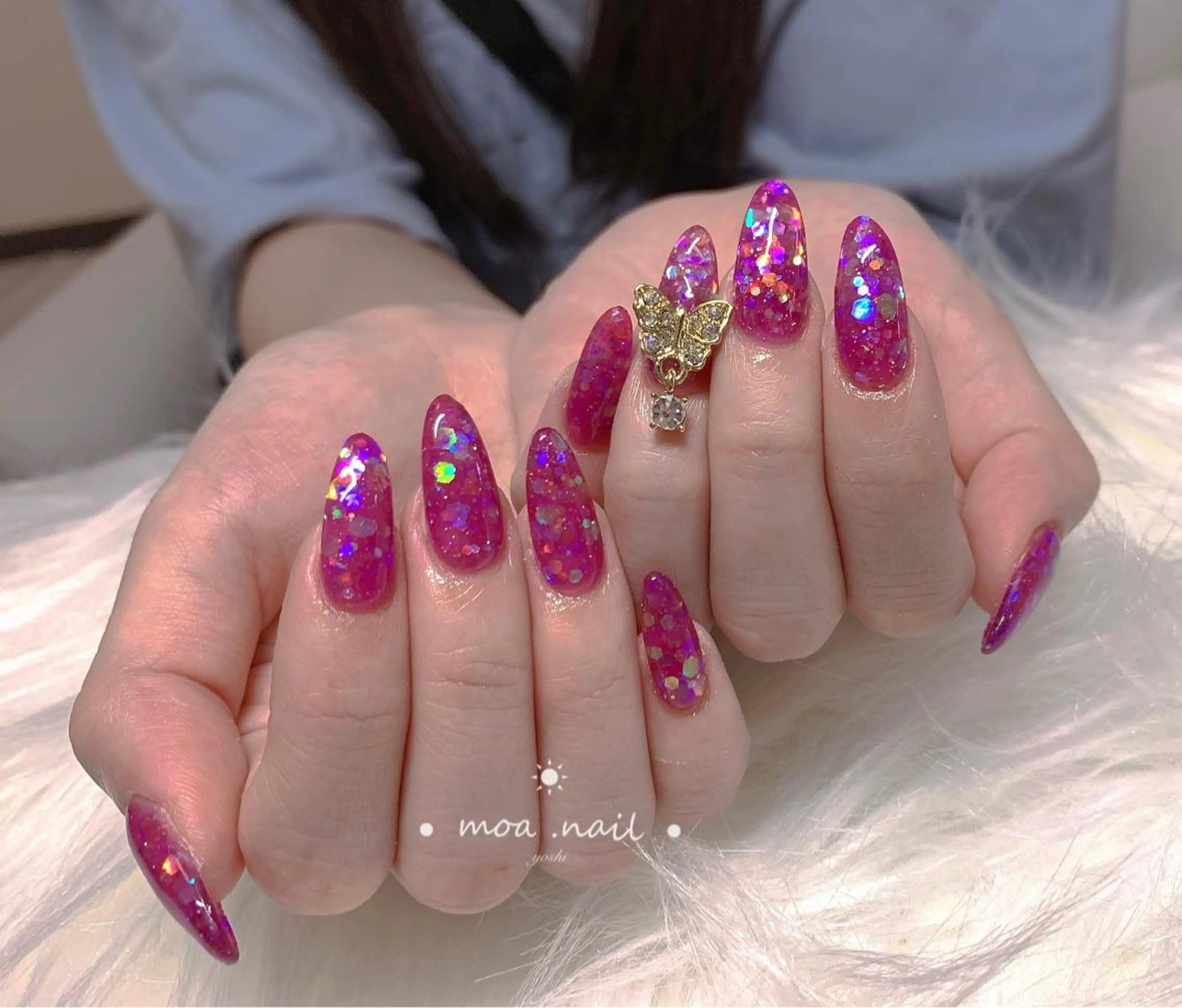 ネイル スカルプネイル MoaNail🫶 Yoshiのネイルデザイン