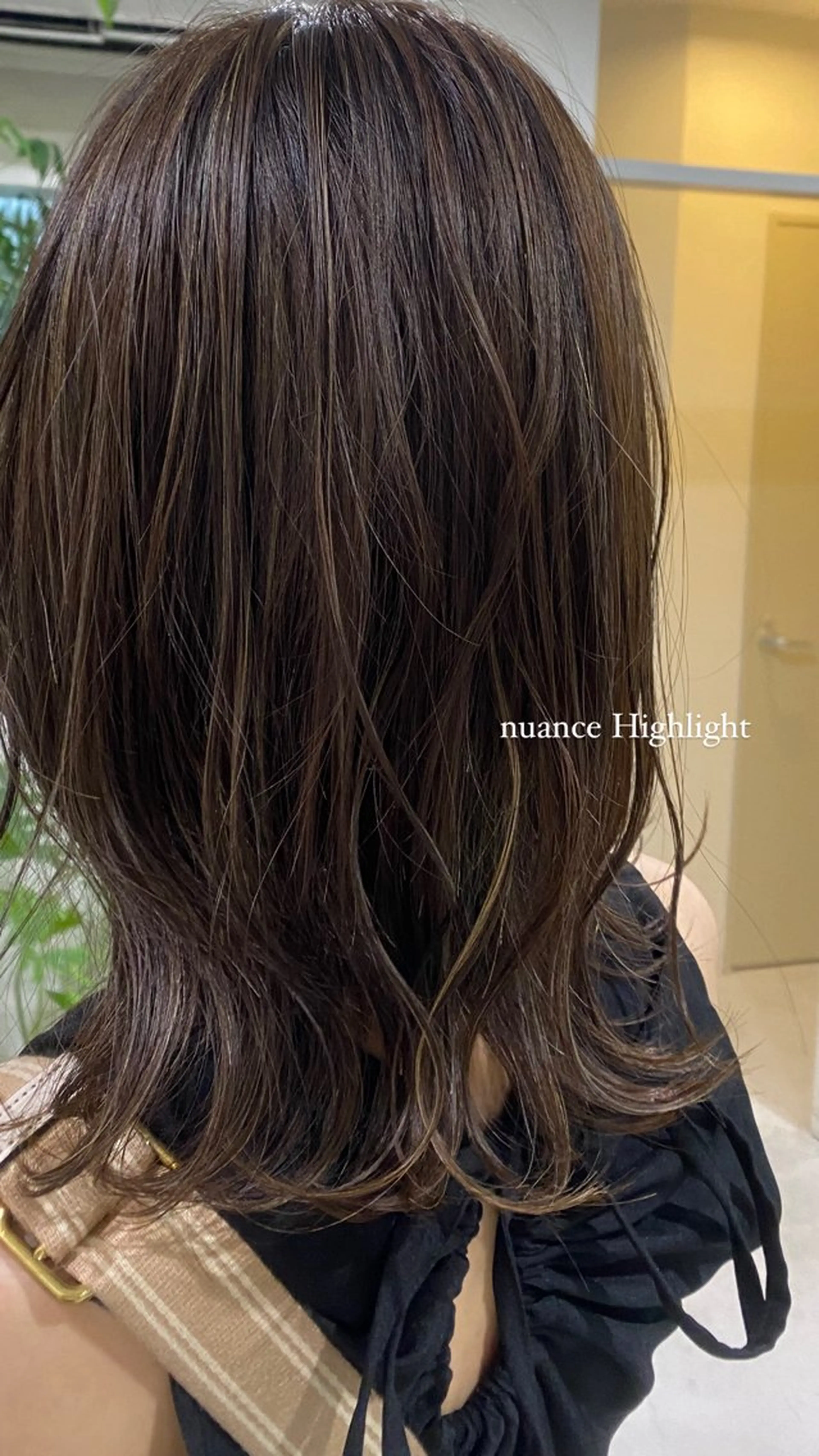 セミロング ヘアカラー aimee 北垣 愛夏のヘアスタイル