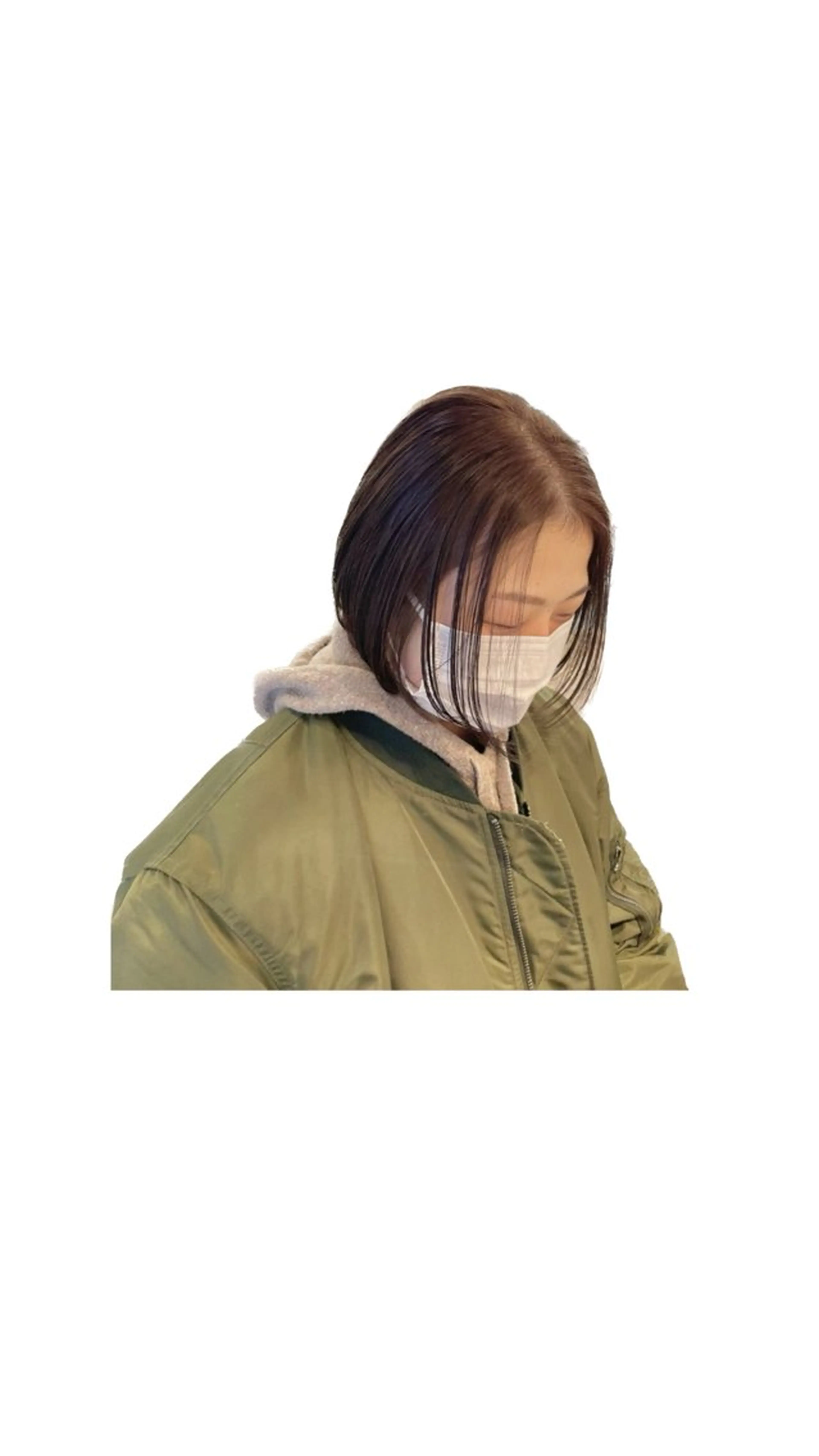 ミディアム カラー 透明感カラー ナチュラル＆ラフヘア 松尾 凌のヘアスタイル