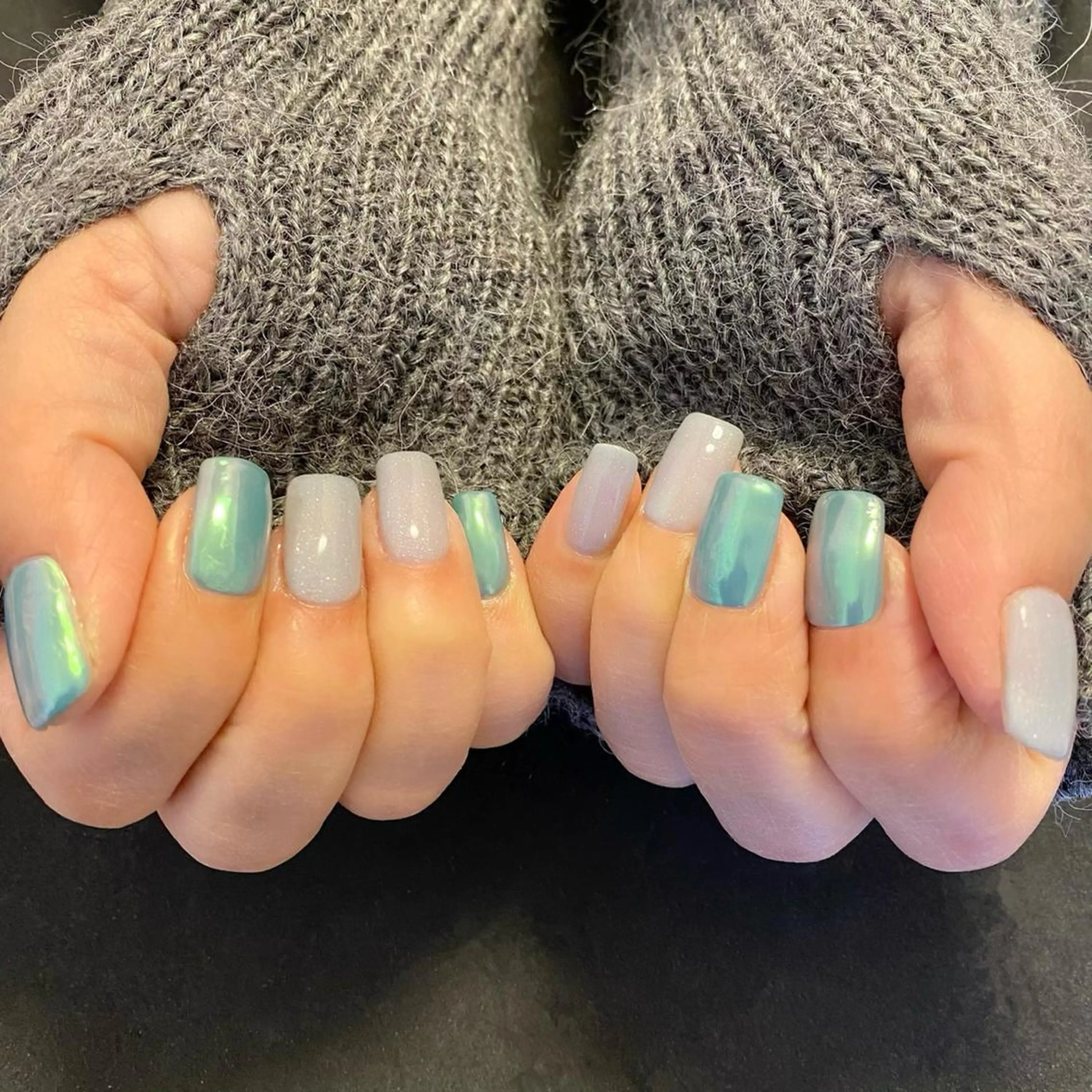 ネイル オーロラネイル nail*157 .のネイルデザイン