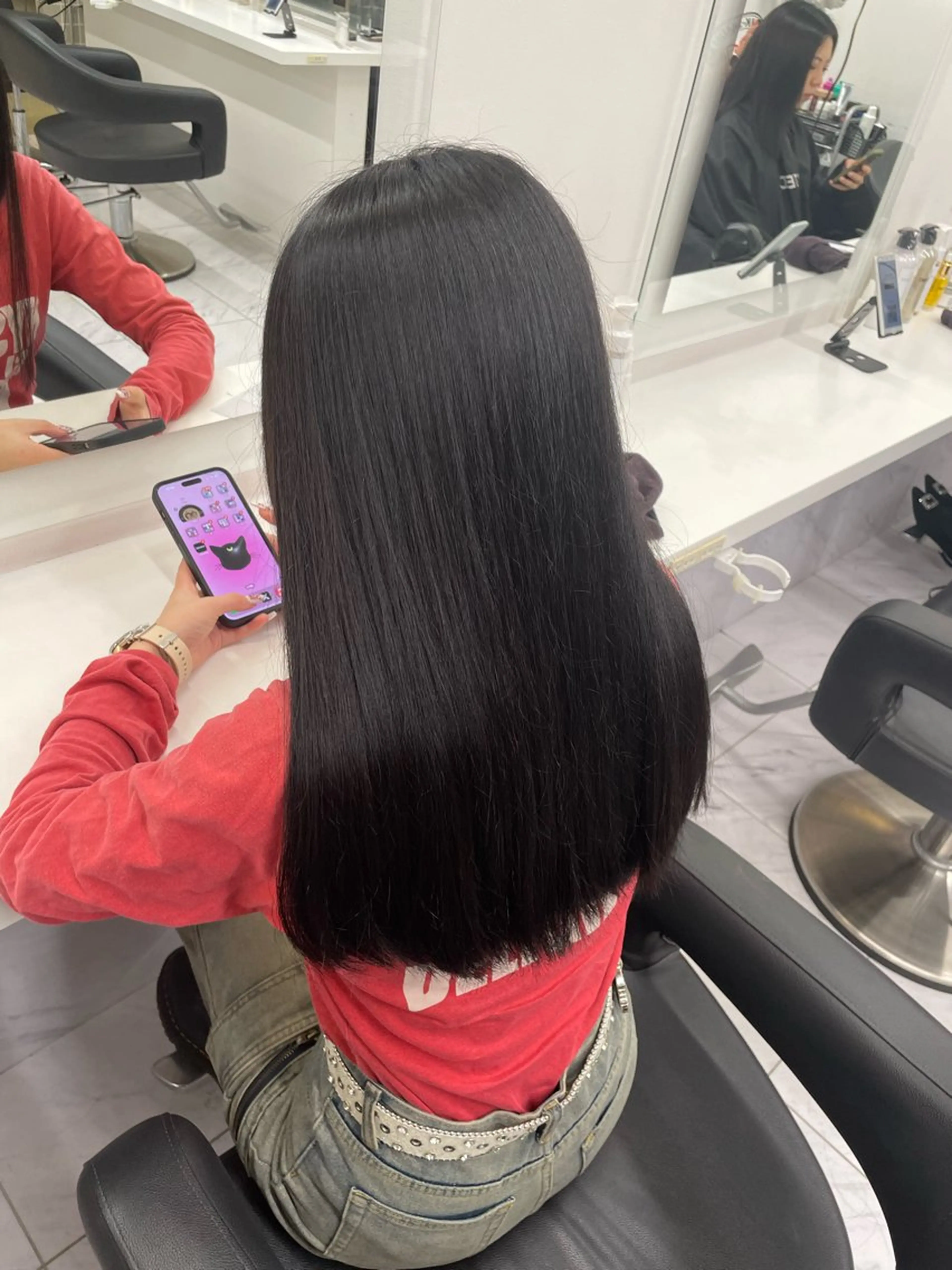 ロング カラー ヘアアレンジ ヘアカラー トリートメント ヘアセット 💗横浜美容室 💗HARUNAのヘアスタイル