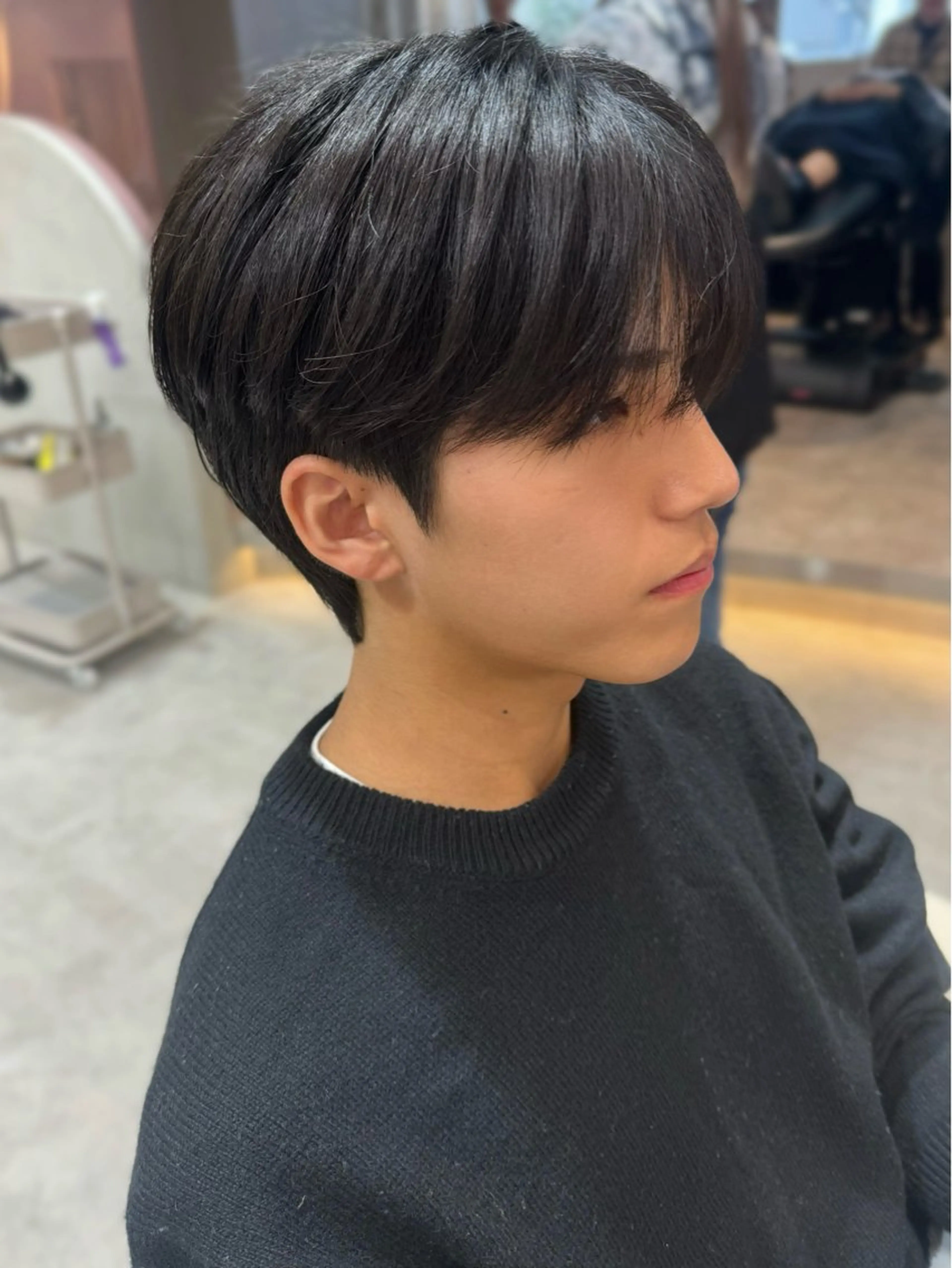 ショート メンズ カット ヘアセット 🔶似合わせセンター パート/ヤス🔶のヘアスタイル