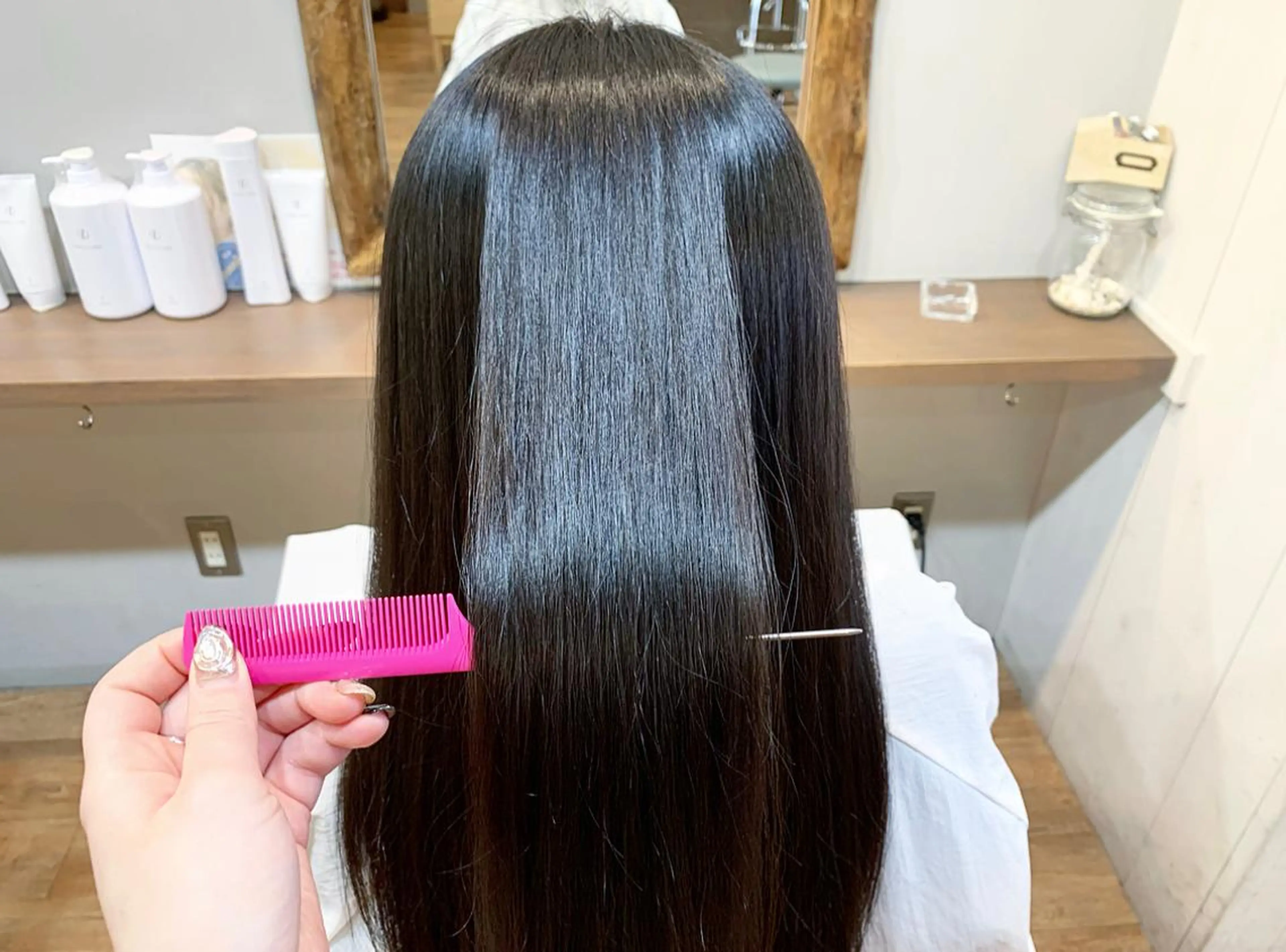 ロング あべ ゆうかのヘアスタイル